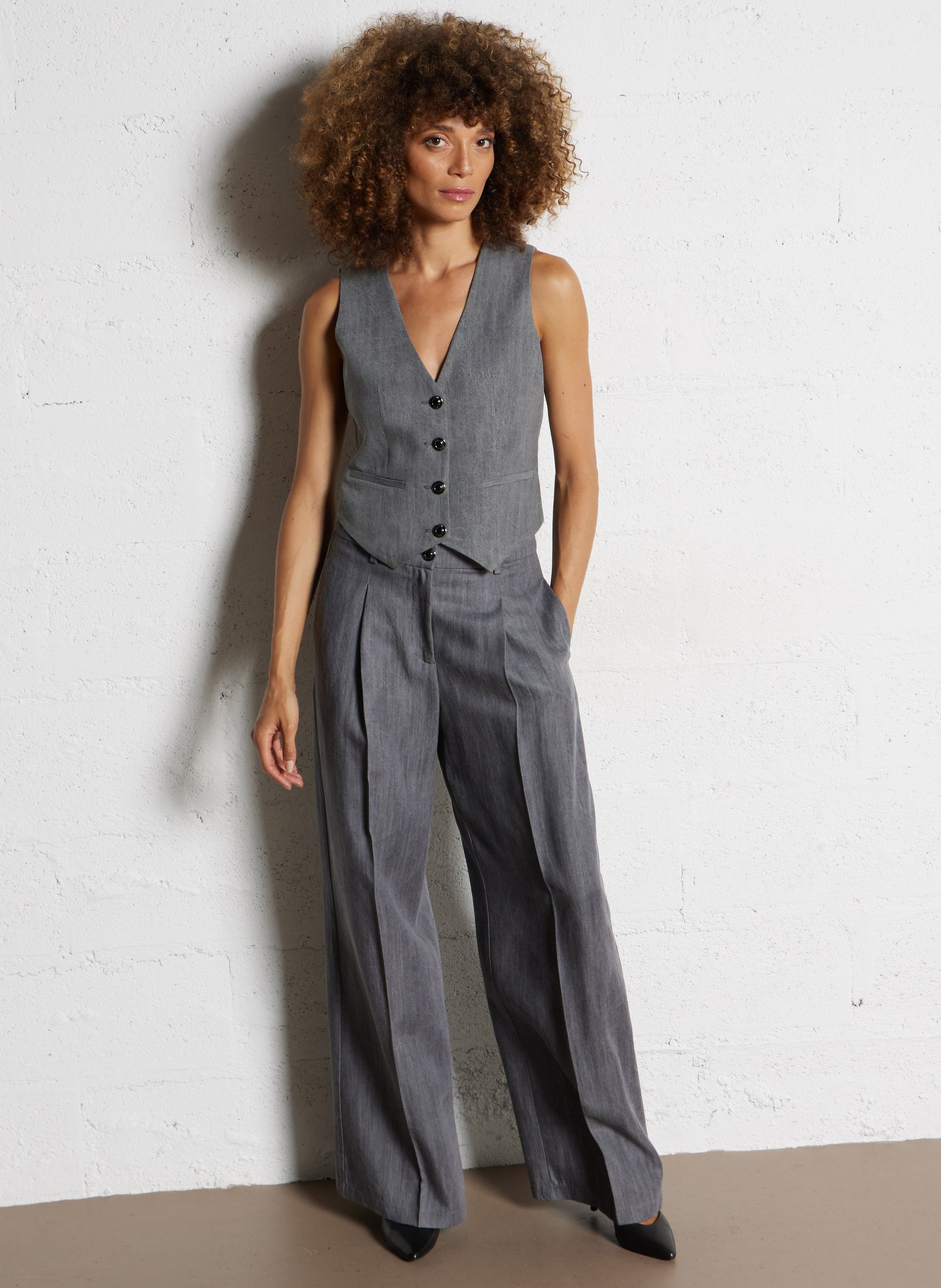 Gerader Anzugweste LIU JO Grau