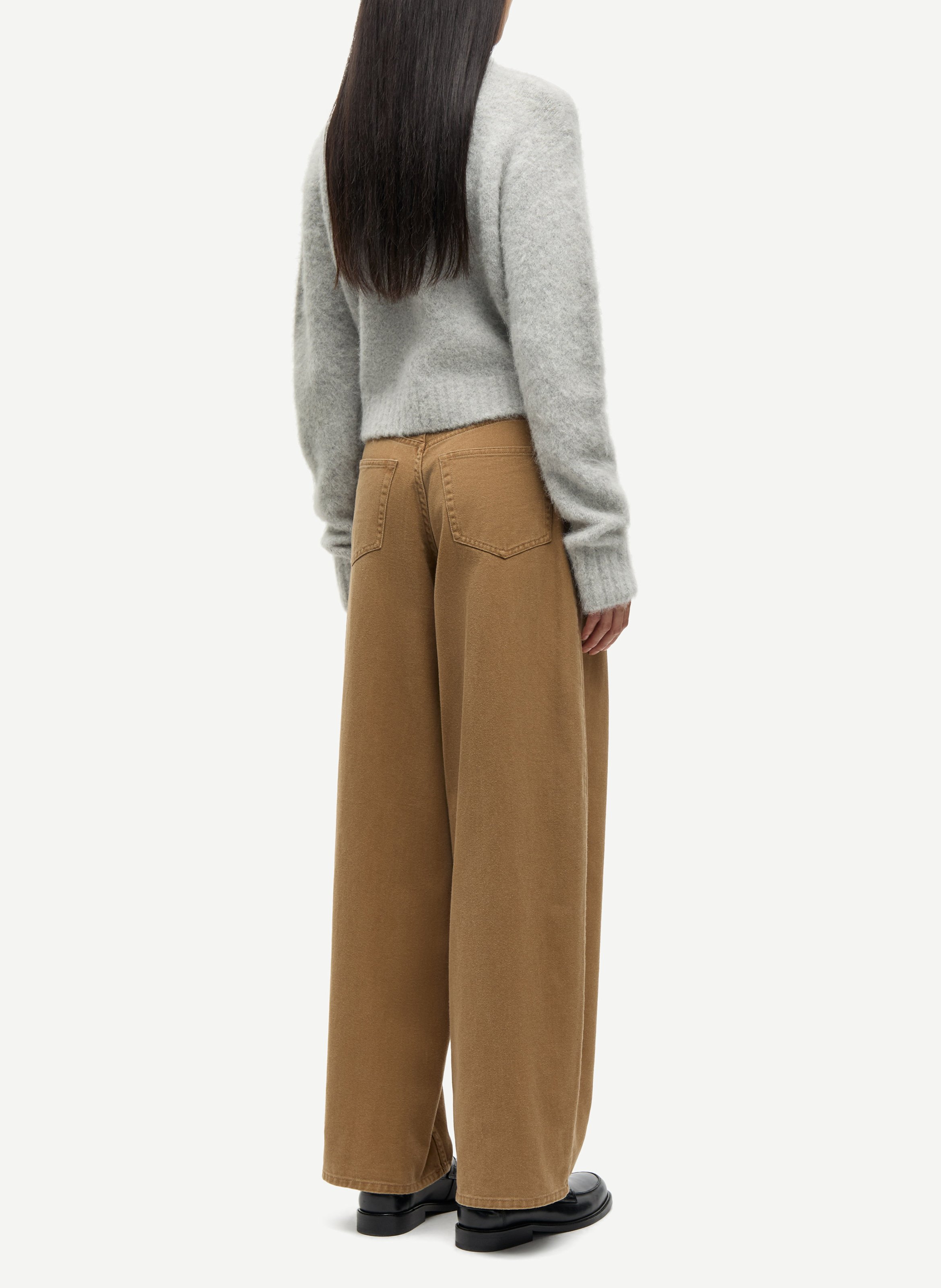 Gilet col montant en laine mélangée SAMSOE SAMSOE Argent