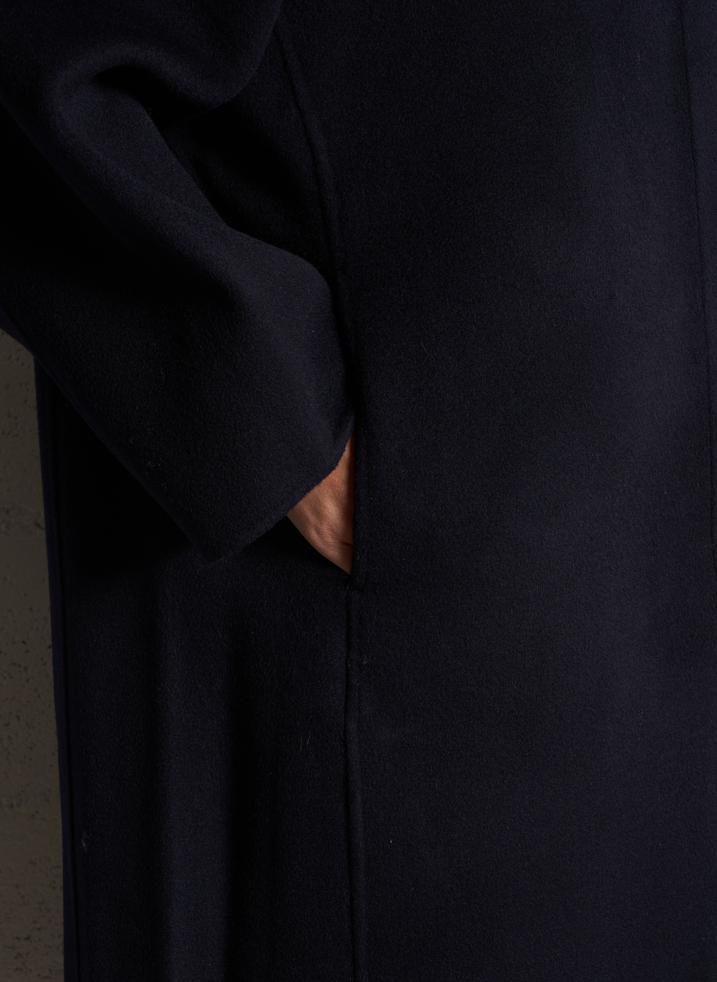 Manteau oversize en laine mélangée SOEUR Bleu