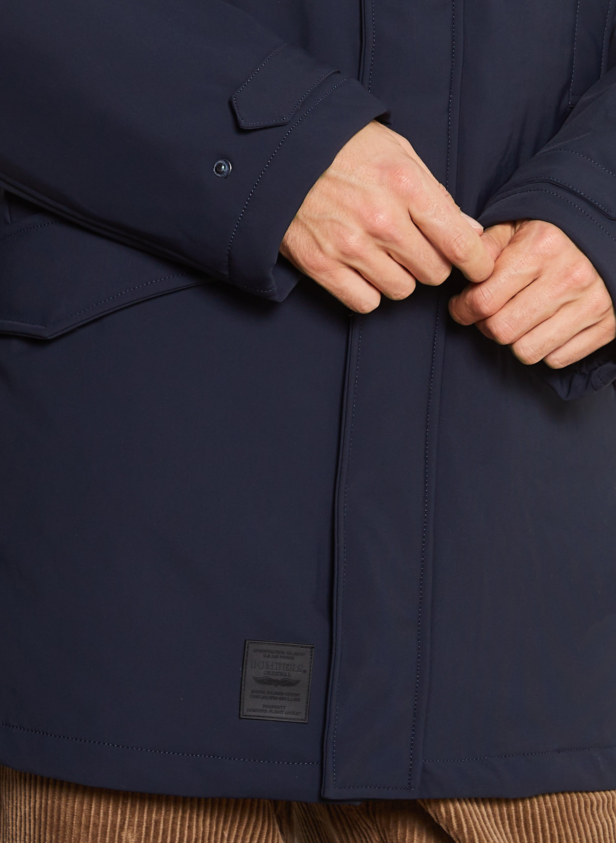 Parka à capuche BOMBERS ORIGINAL Bleu