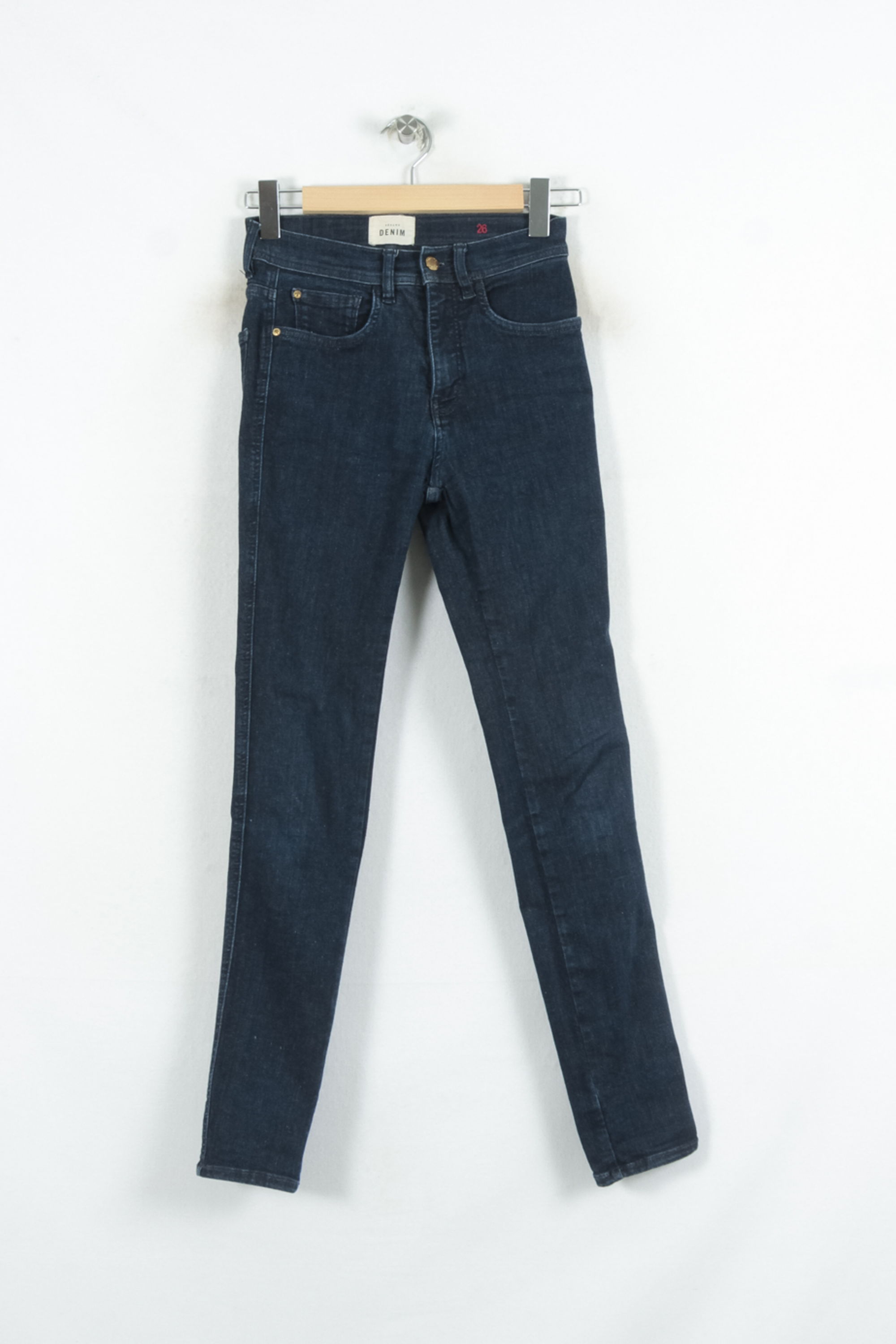 Cropped slim jeans with studs SEZANE - Seconde main Blue