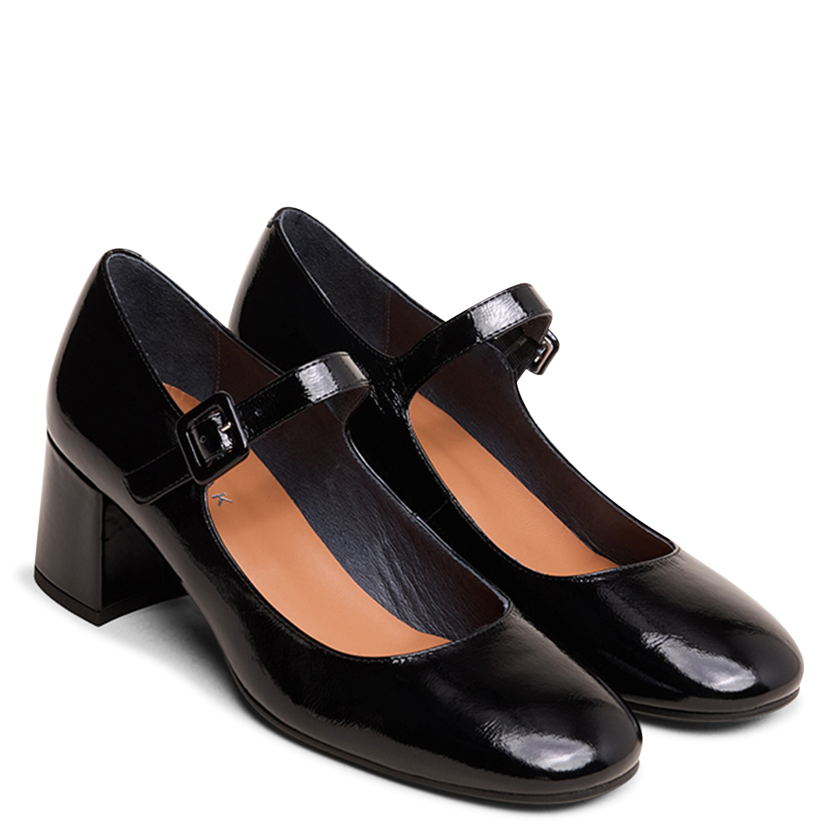 Heeled patent leather Mary Janes JONAK Black