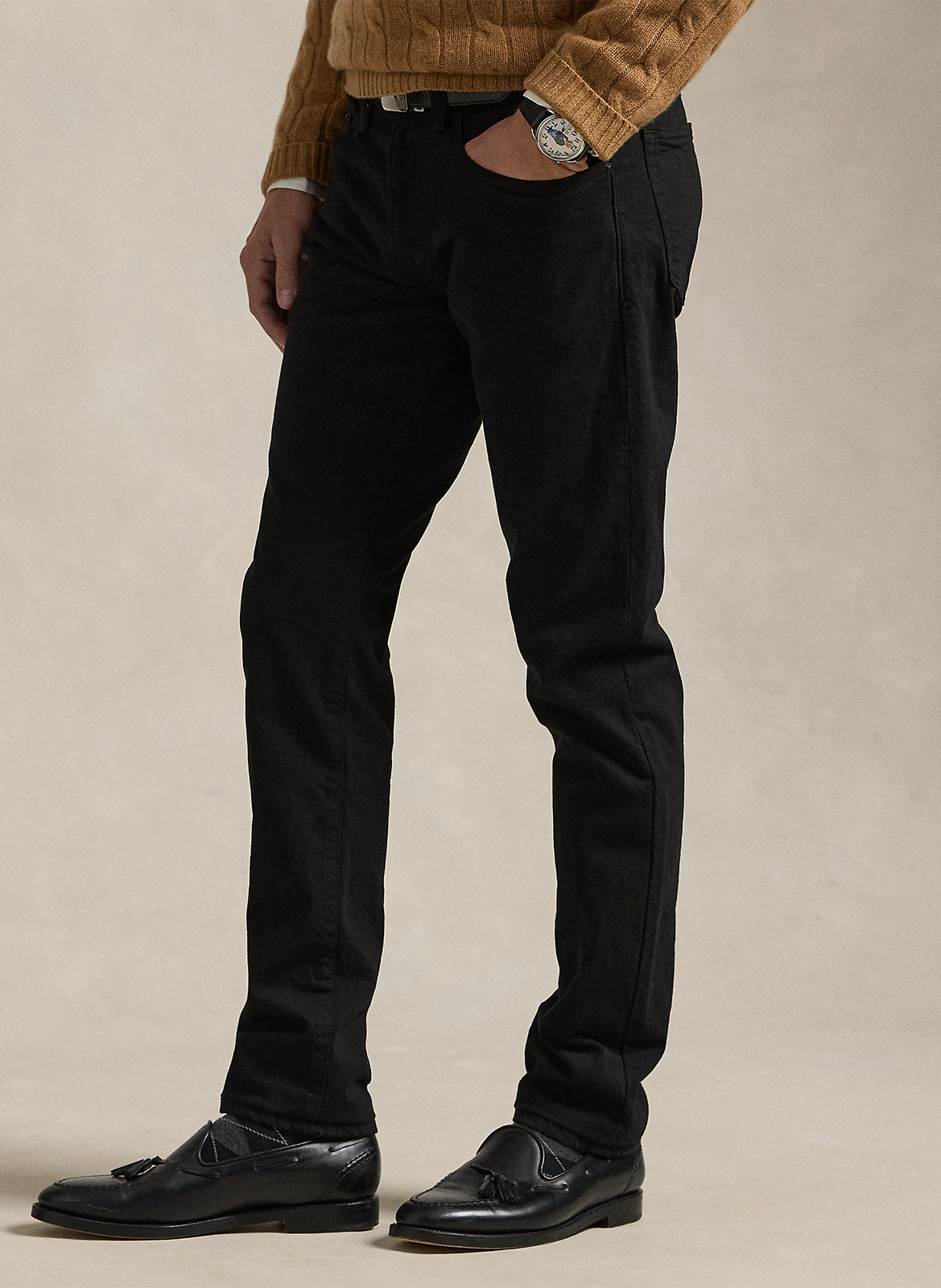 Jean slim fit en coton mélangé POLO RALPH LAUREN Noir