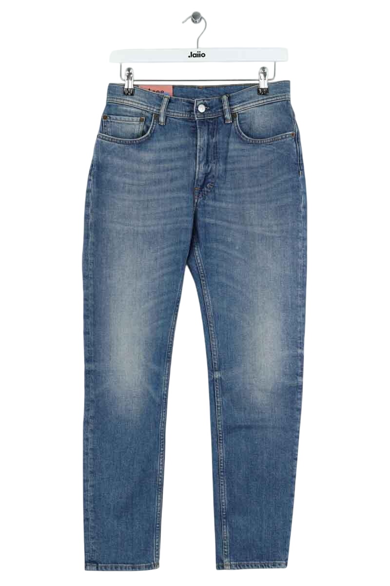 Straight cotton-blend pants ACNE STUDIOS - Seconde Main Blue