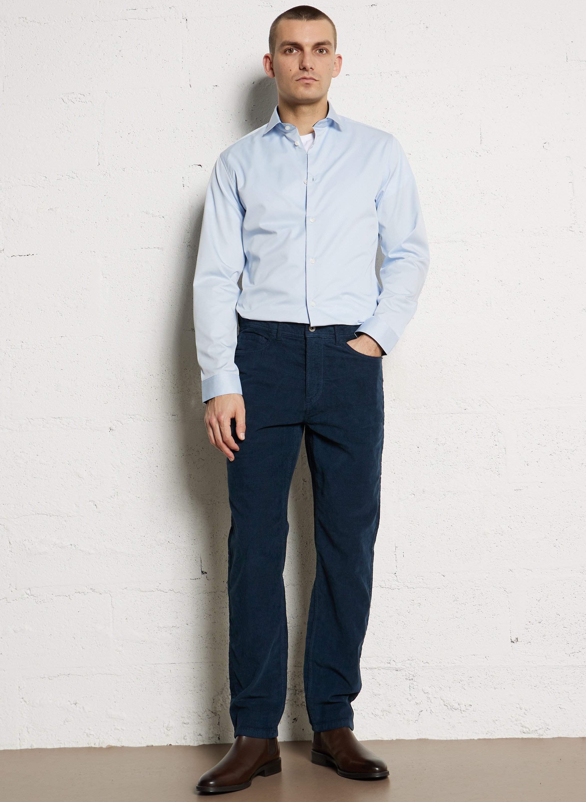 Mixed leather mid-calf boots PAUL SMITH Brown