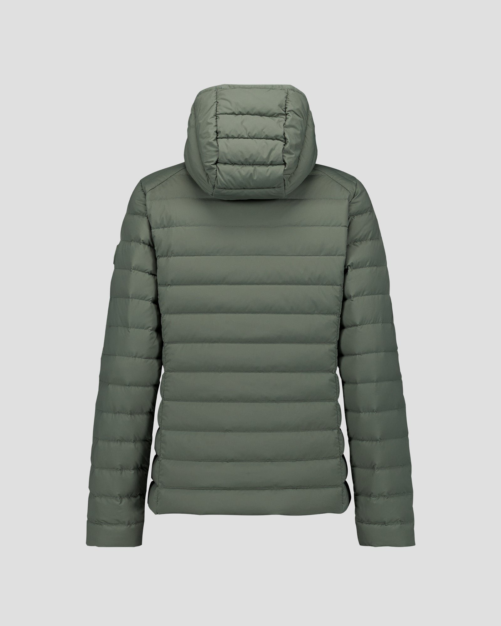 Lightweight stretch hooded puffer jacket Salma JOTT Green