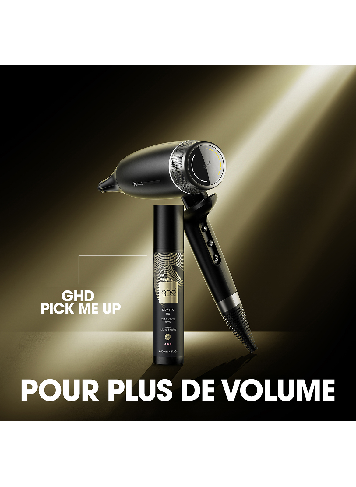 Hair Dryer ultra-fast ghd Speed matte black GHD Noir