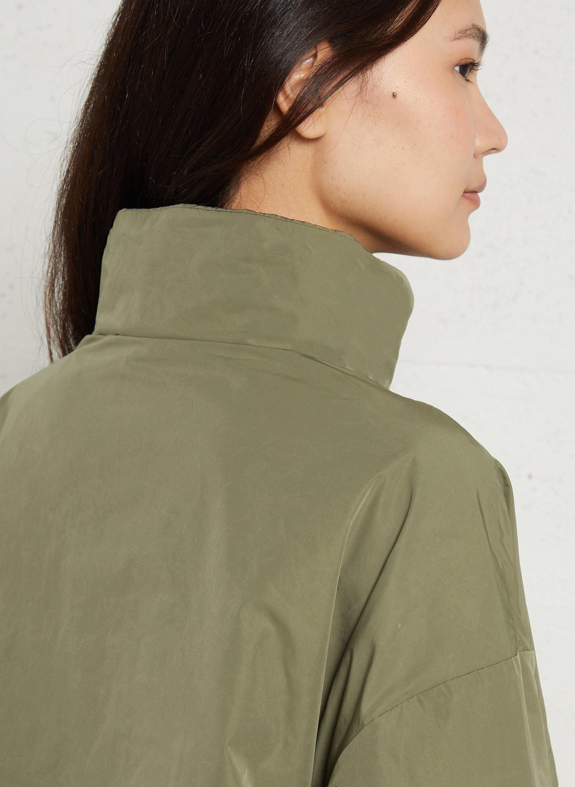 Imperméable col montant K-WAY Vert