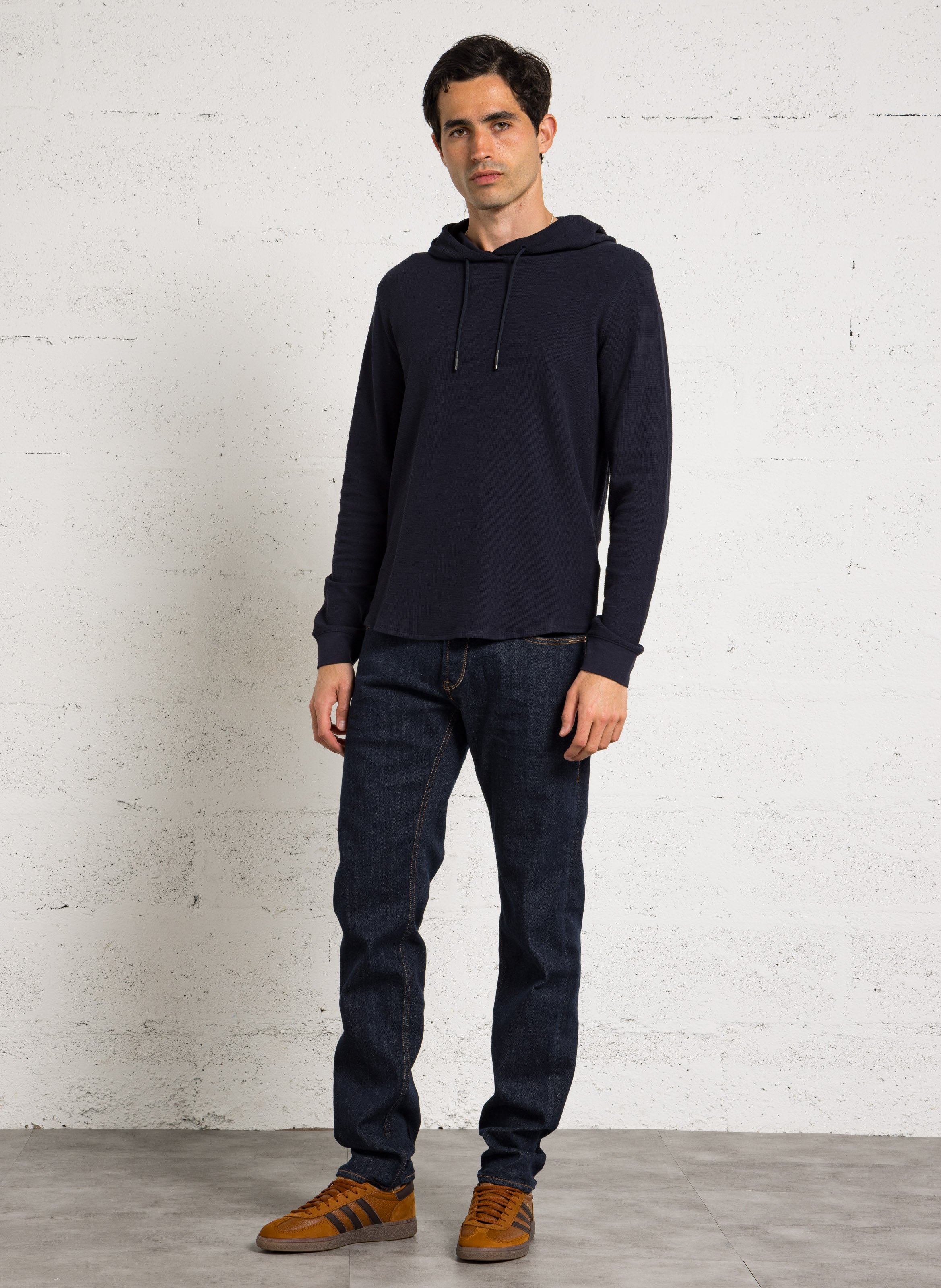 Pull à capuche IKKS Bleu