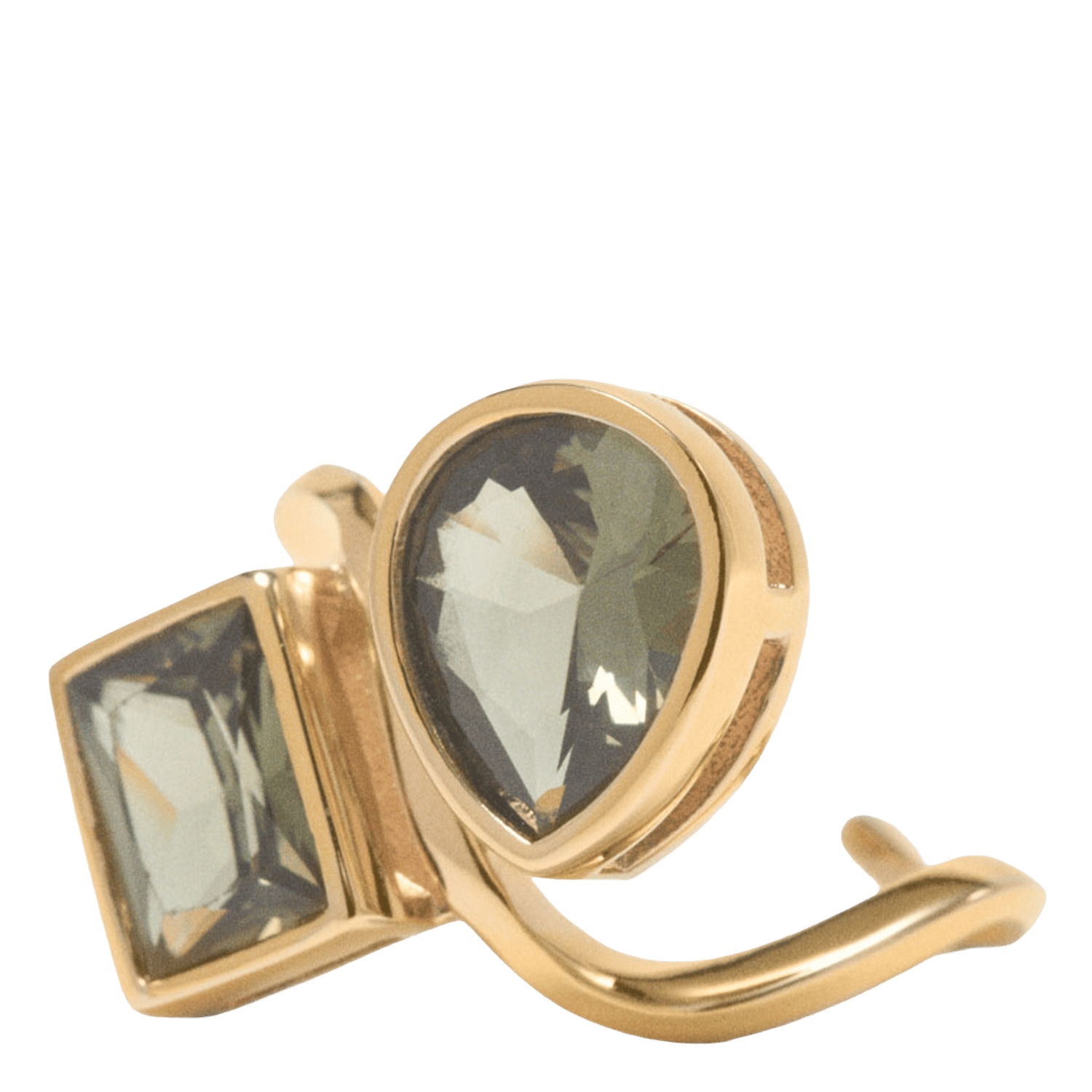 Brass ring MAJE Golden