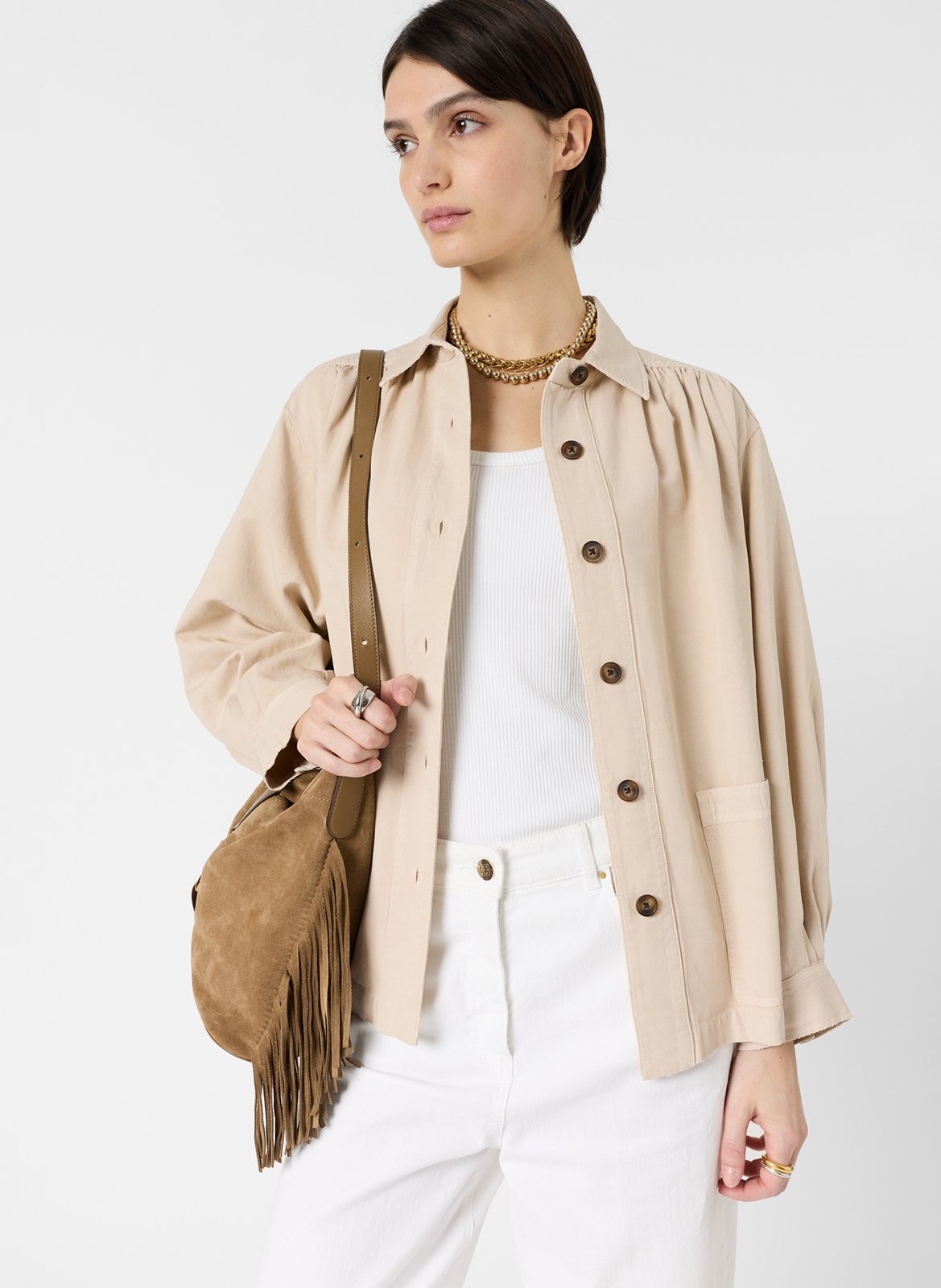 Blouson mit klassischem Kragen GERARD DAREL Beige