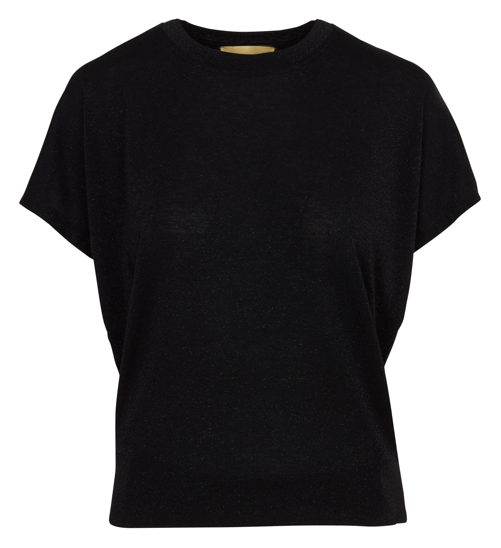 Metallic round-neck T-shirt MOMONI Black