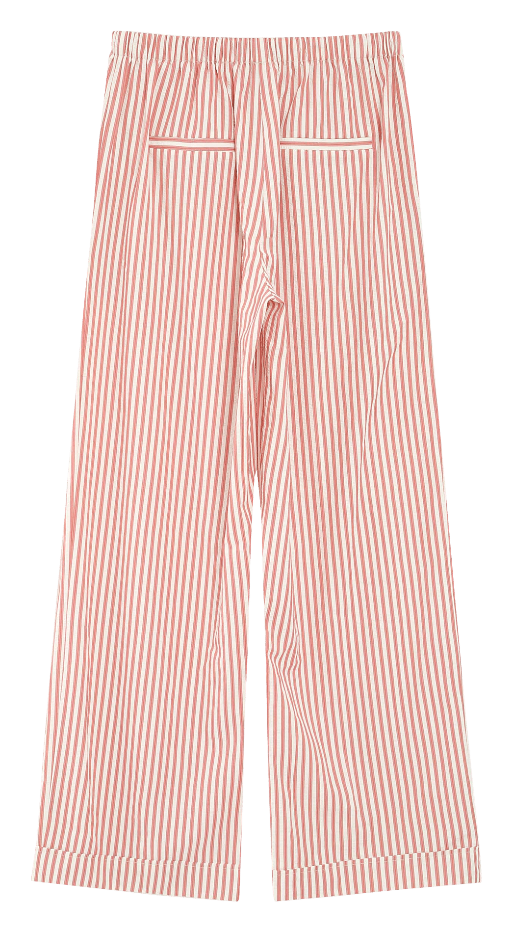 Wide leg cotton blend trousers GRACE ET MILA Pink