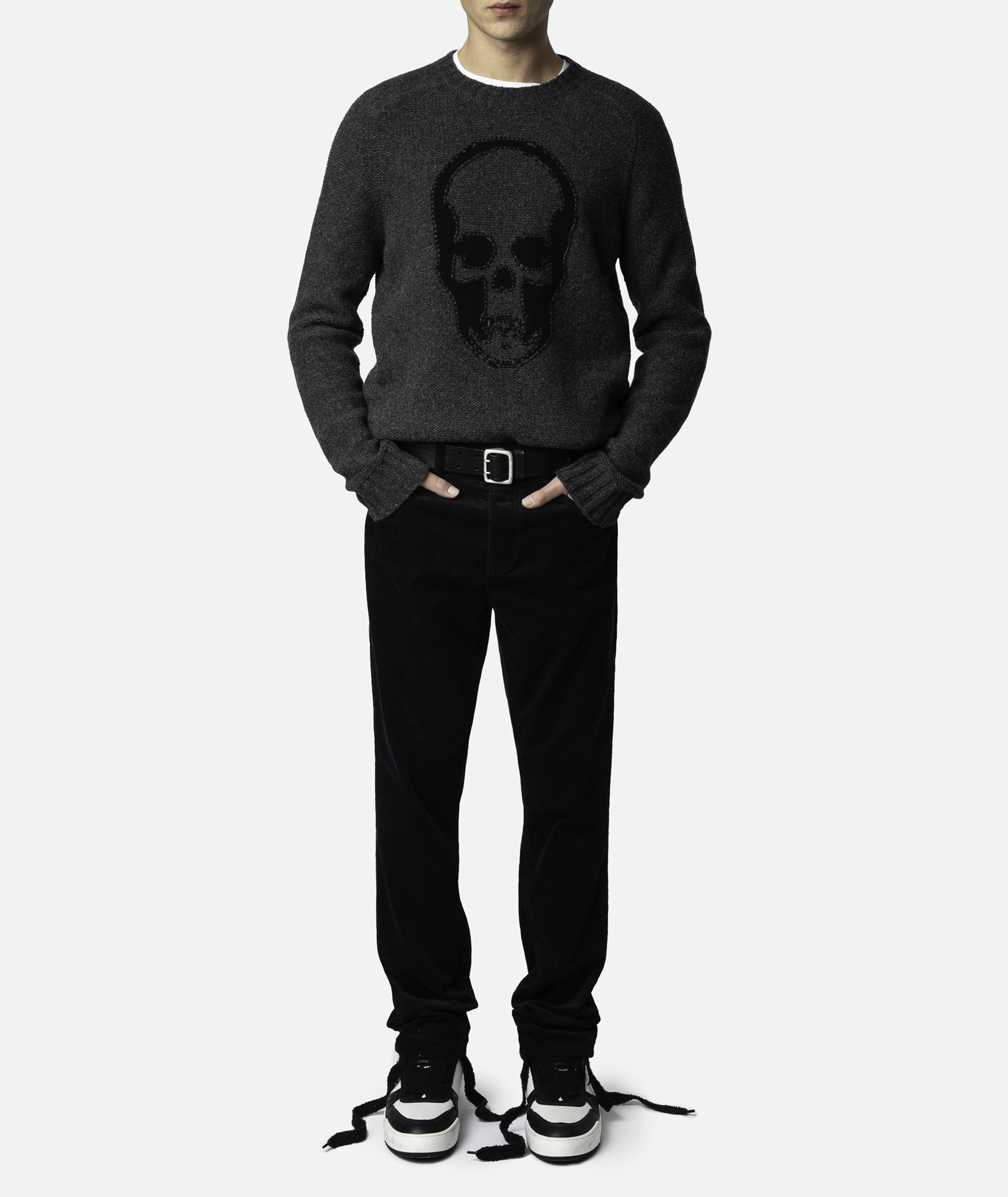 Pantalon ajustée en coton mélangé ZADIG&VOLTAIRE Noir