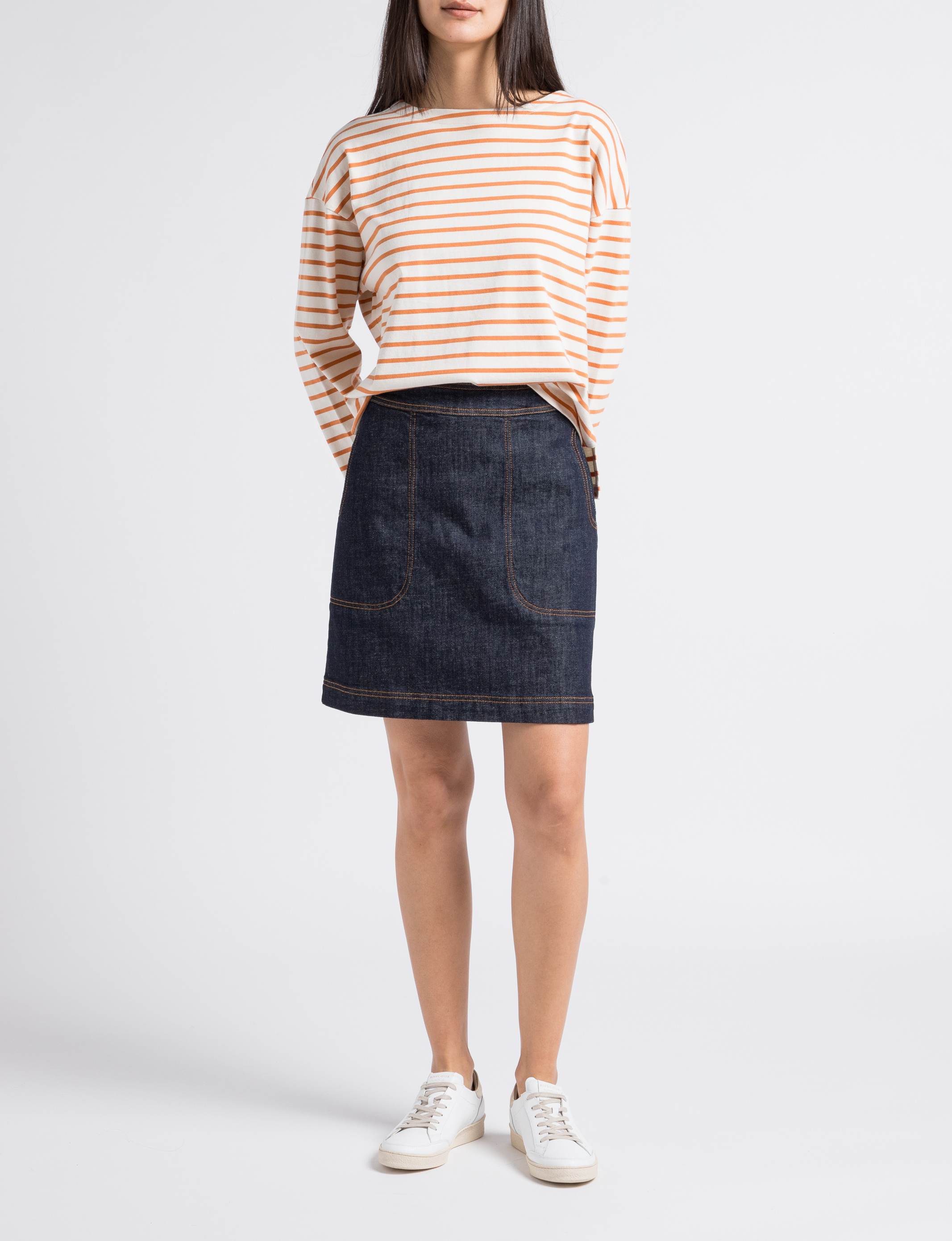 Baskets basses en cuir RIVECOUR Blanc