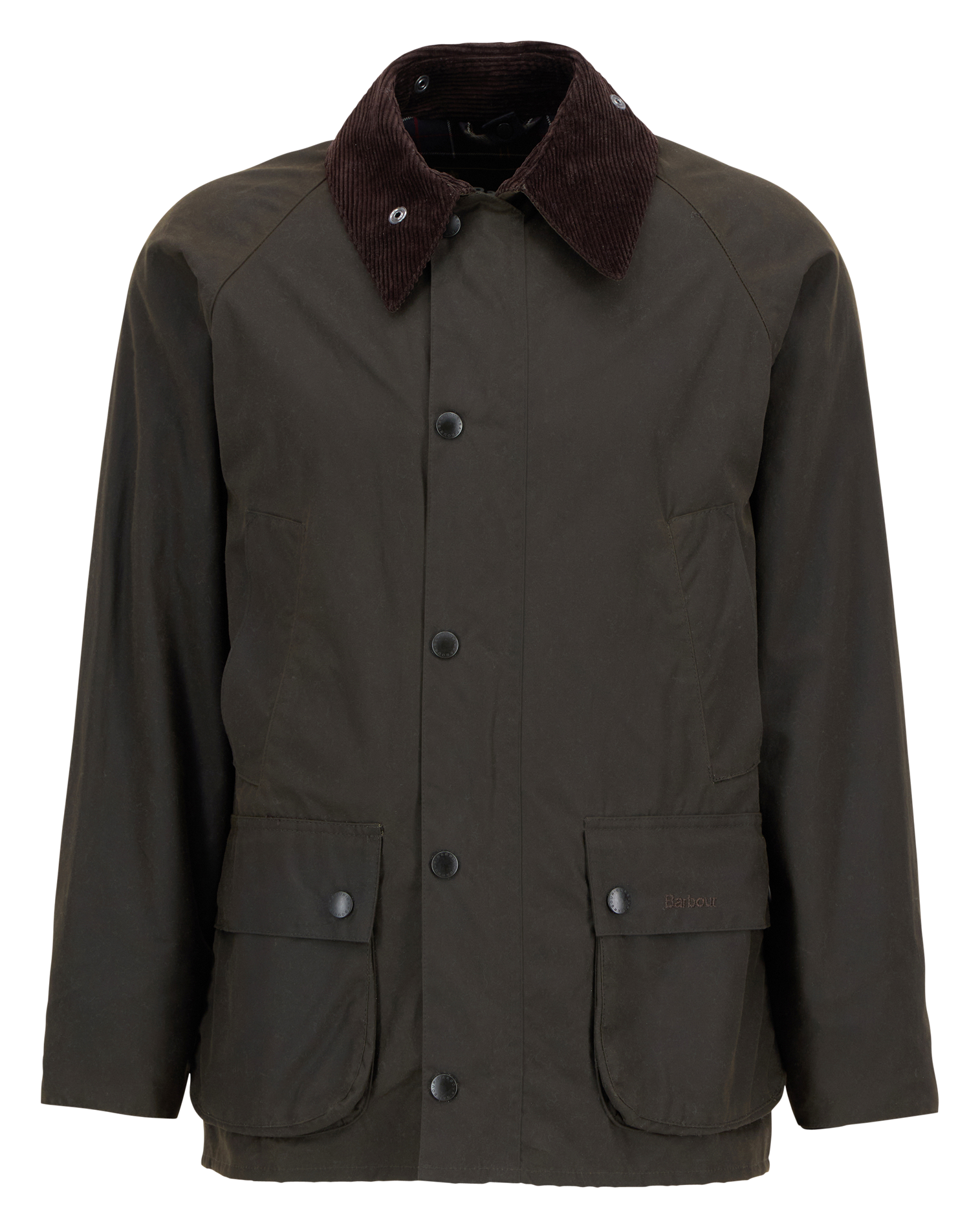Baumwolljacke mit klassischem Kragen BARBOUR Khaki