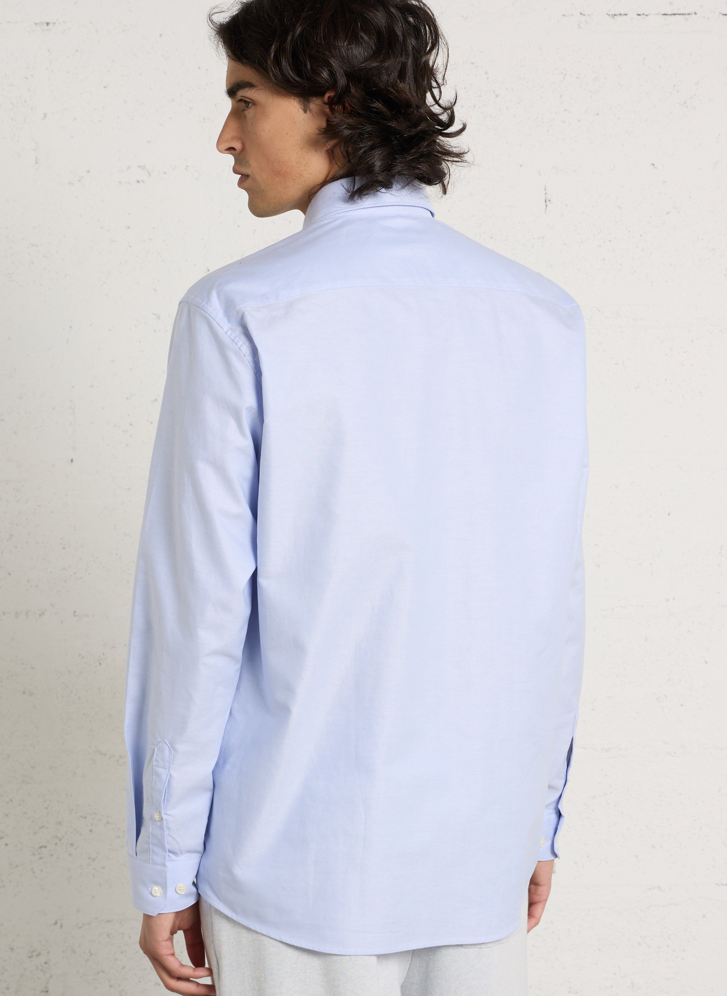 Hemd in hellblauer Baumwolle AU PRINTEMPS PARIS Blau