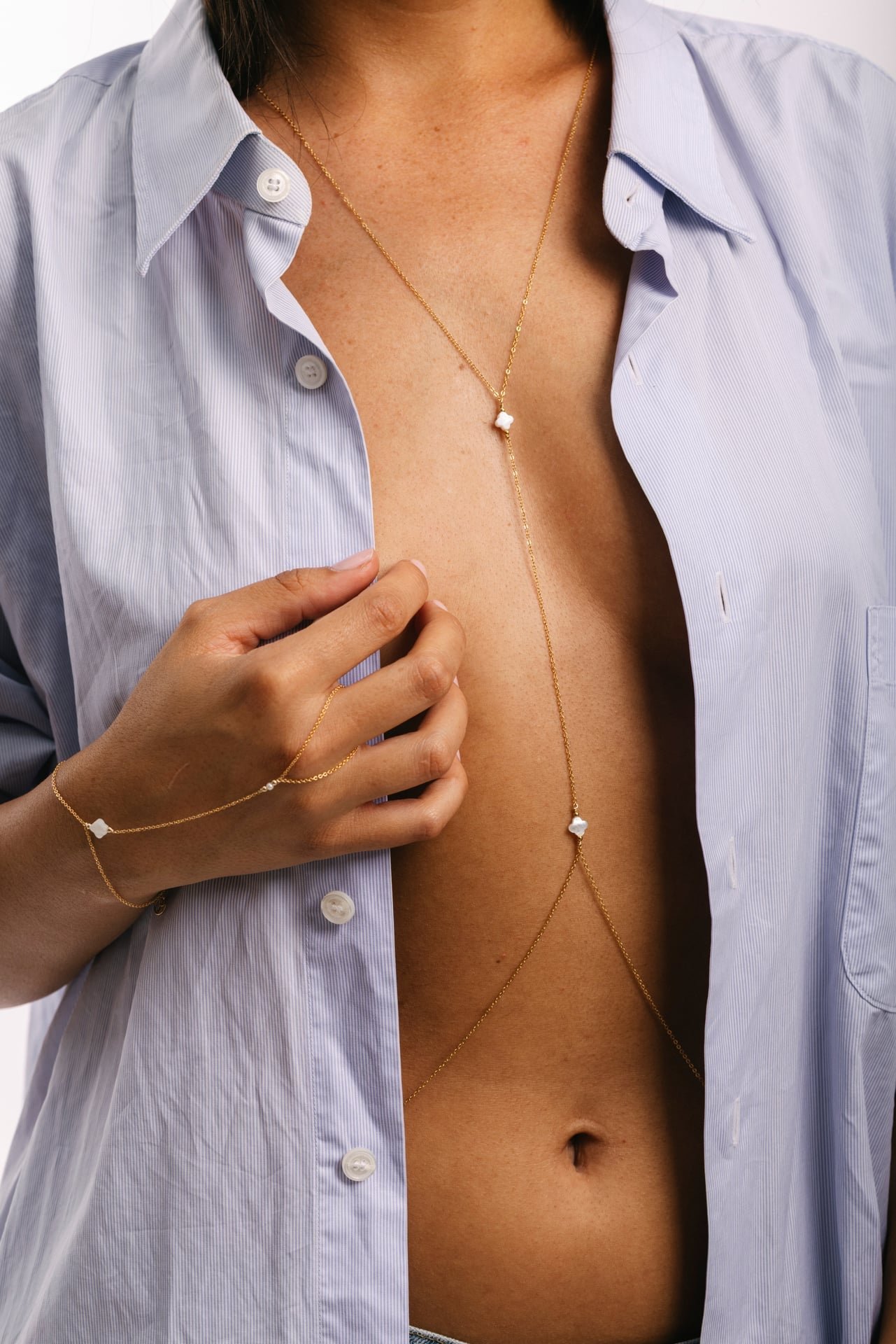 Body Jewelry - Star YAY White