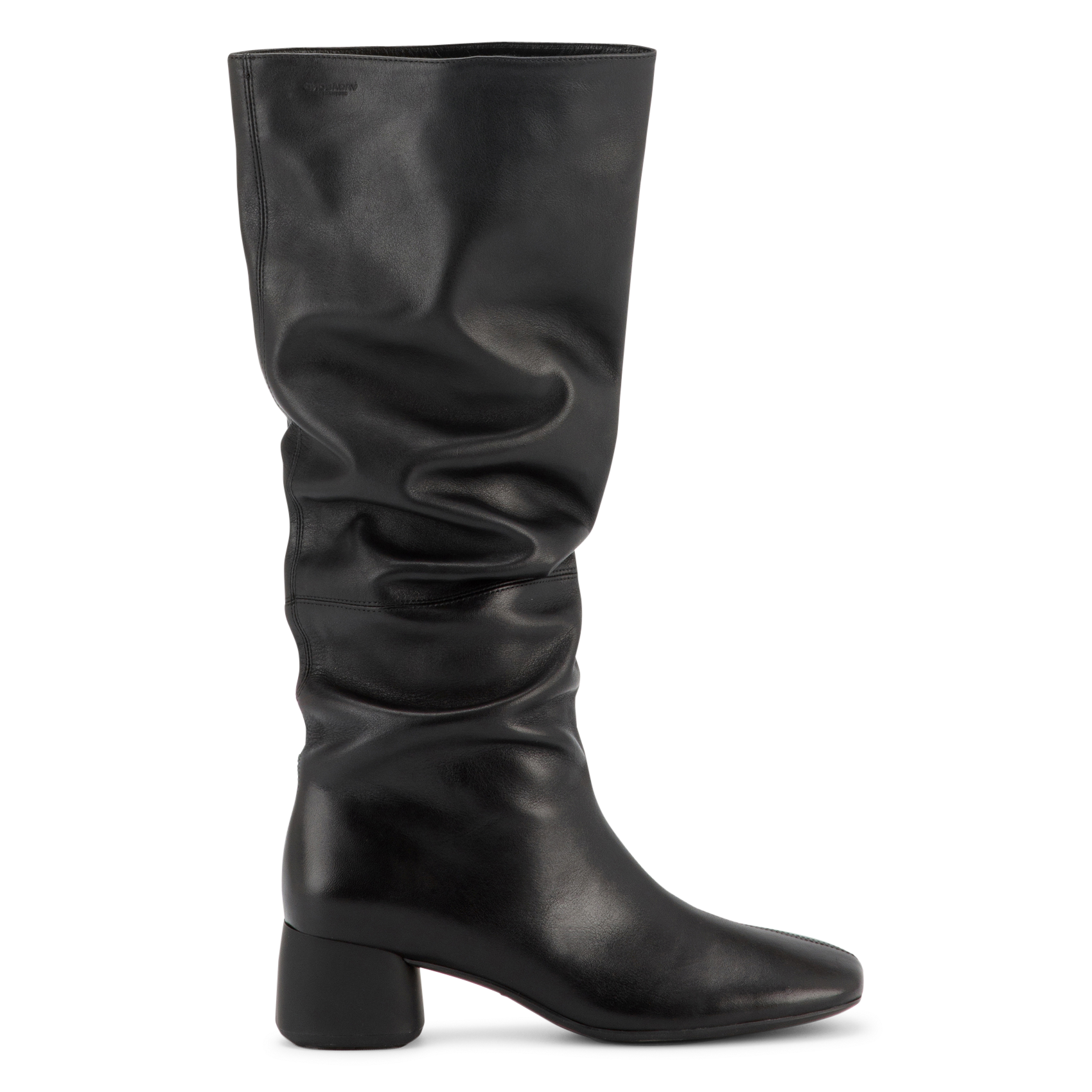Bottes à enfiler en cuir lisse VAGABOND Noir
