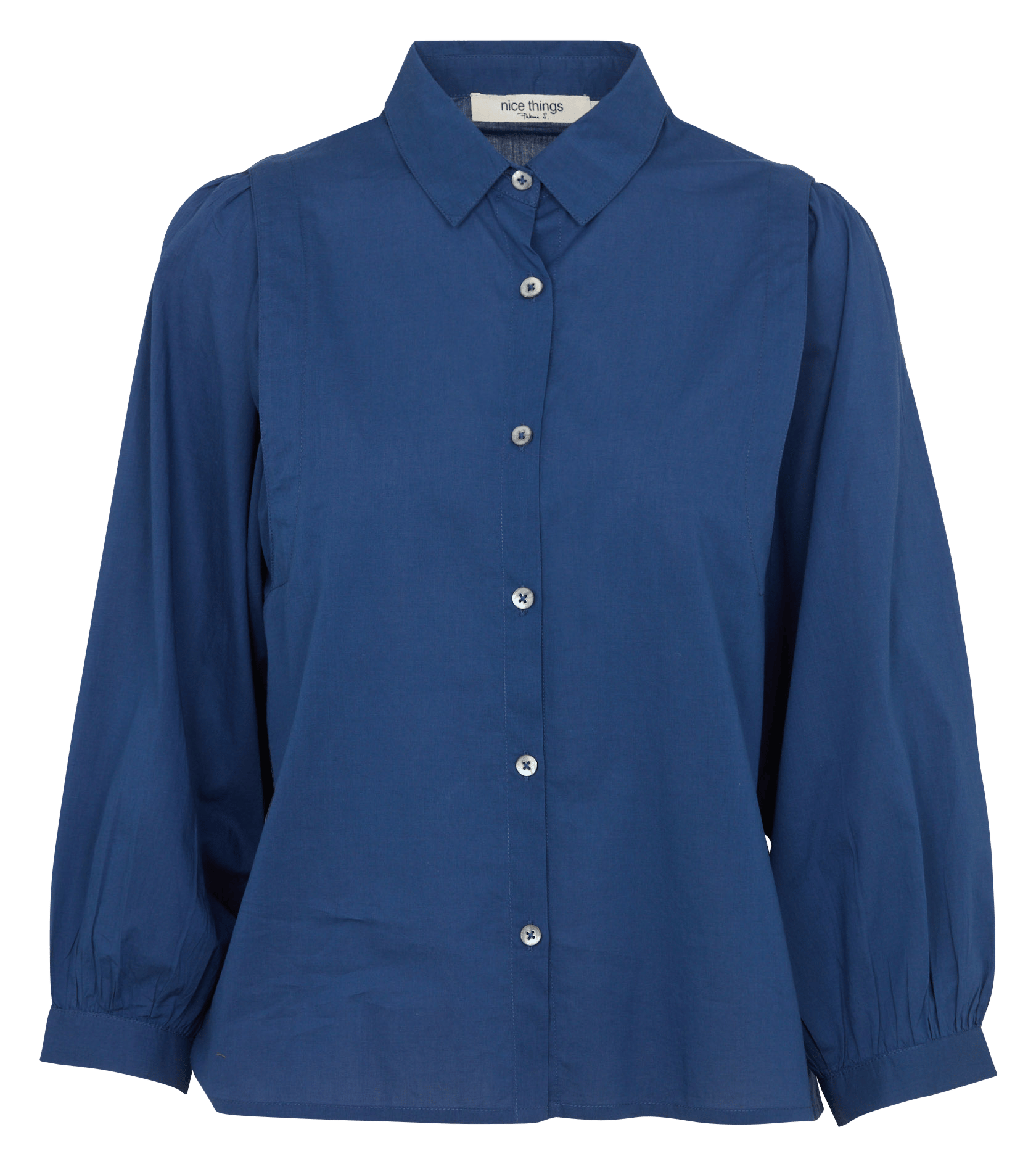 Cotton shirt with classic collar NICE THINGS