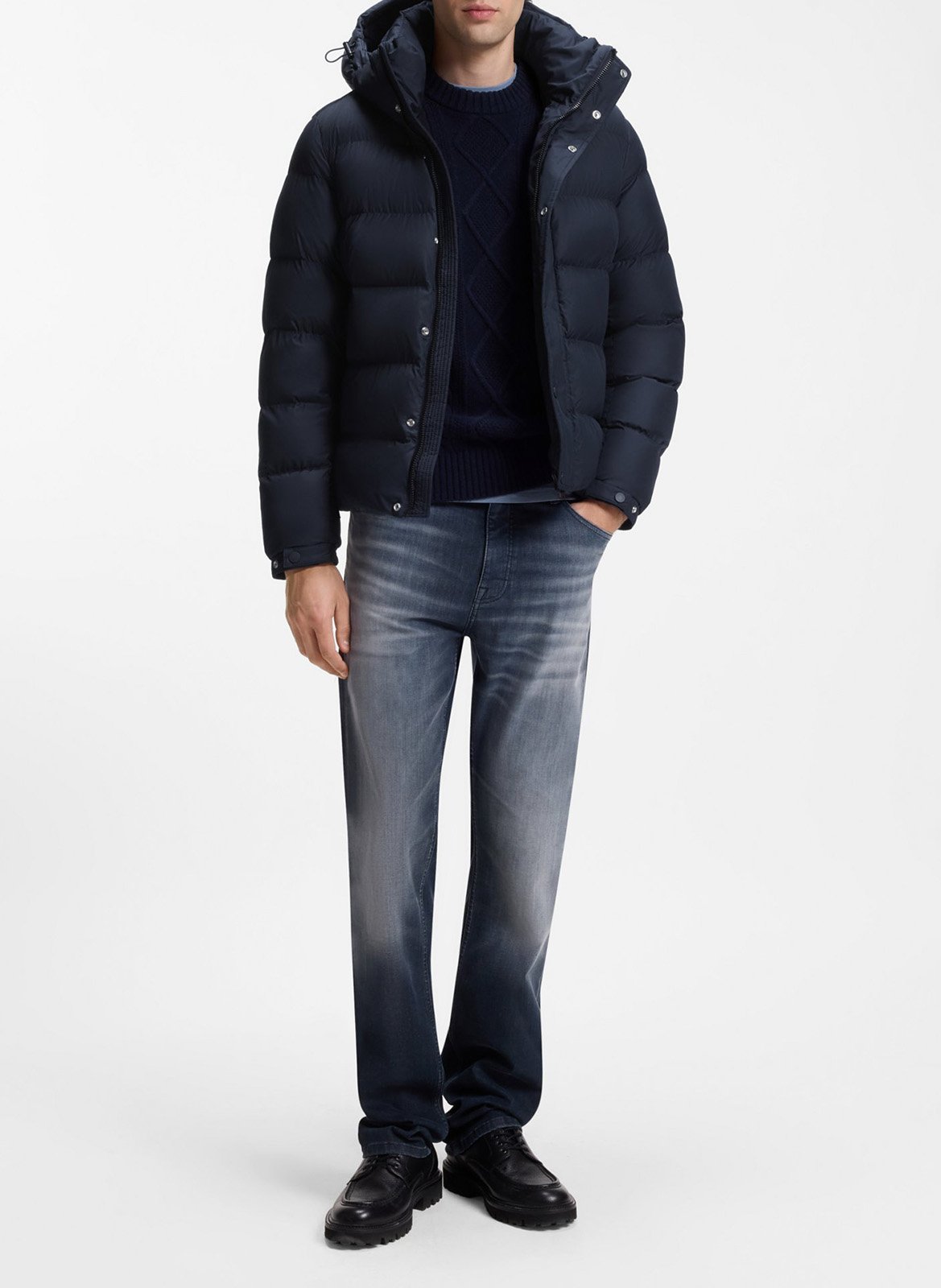 High-neck padded jacket BOSS Blue