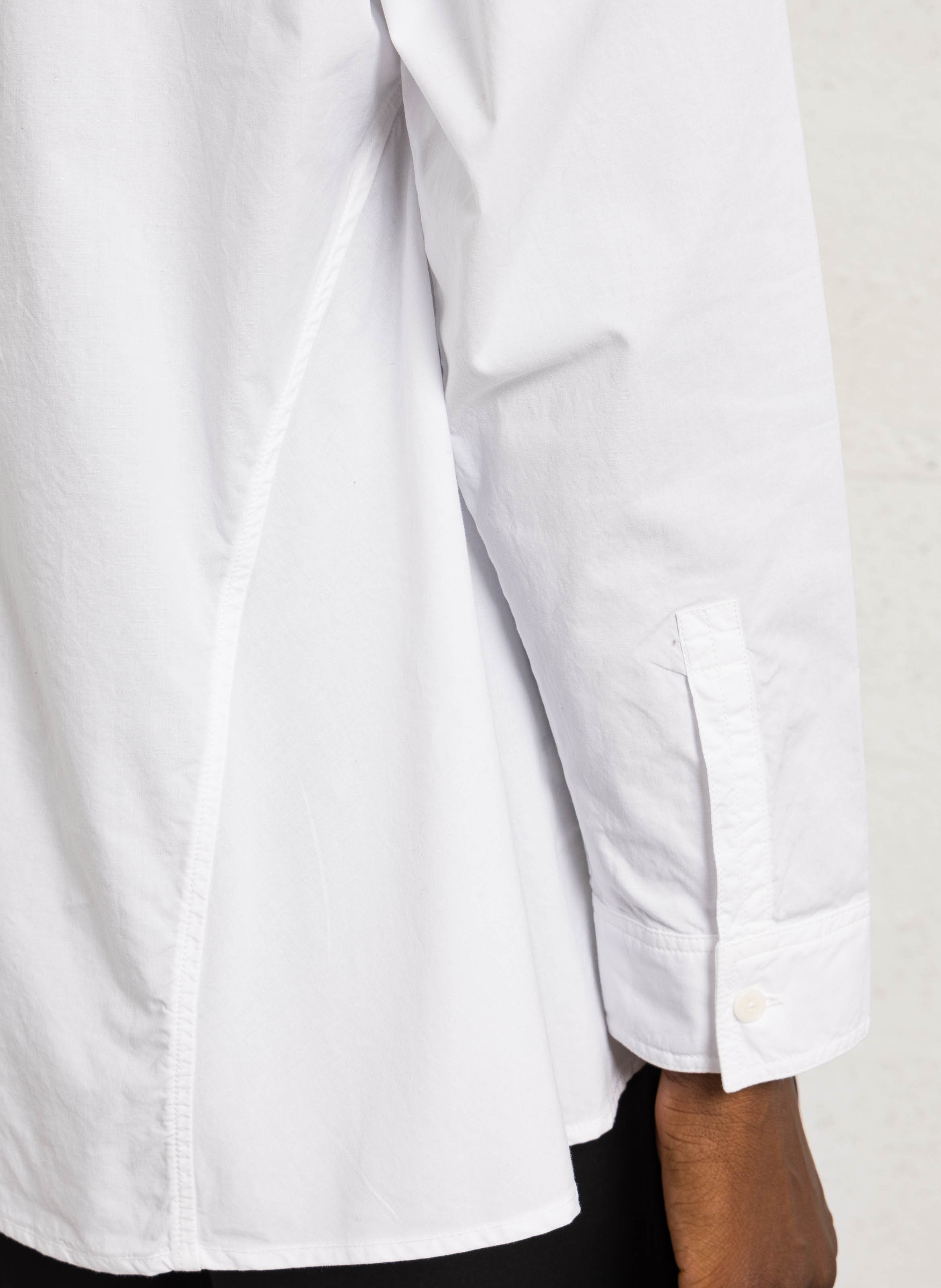 Flared organic cotton shirt RUE DE TOKYO White