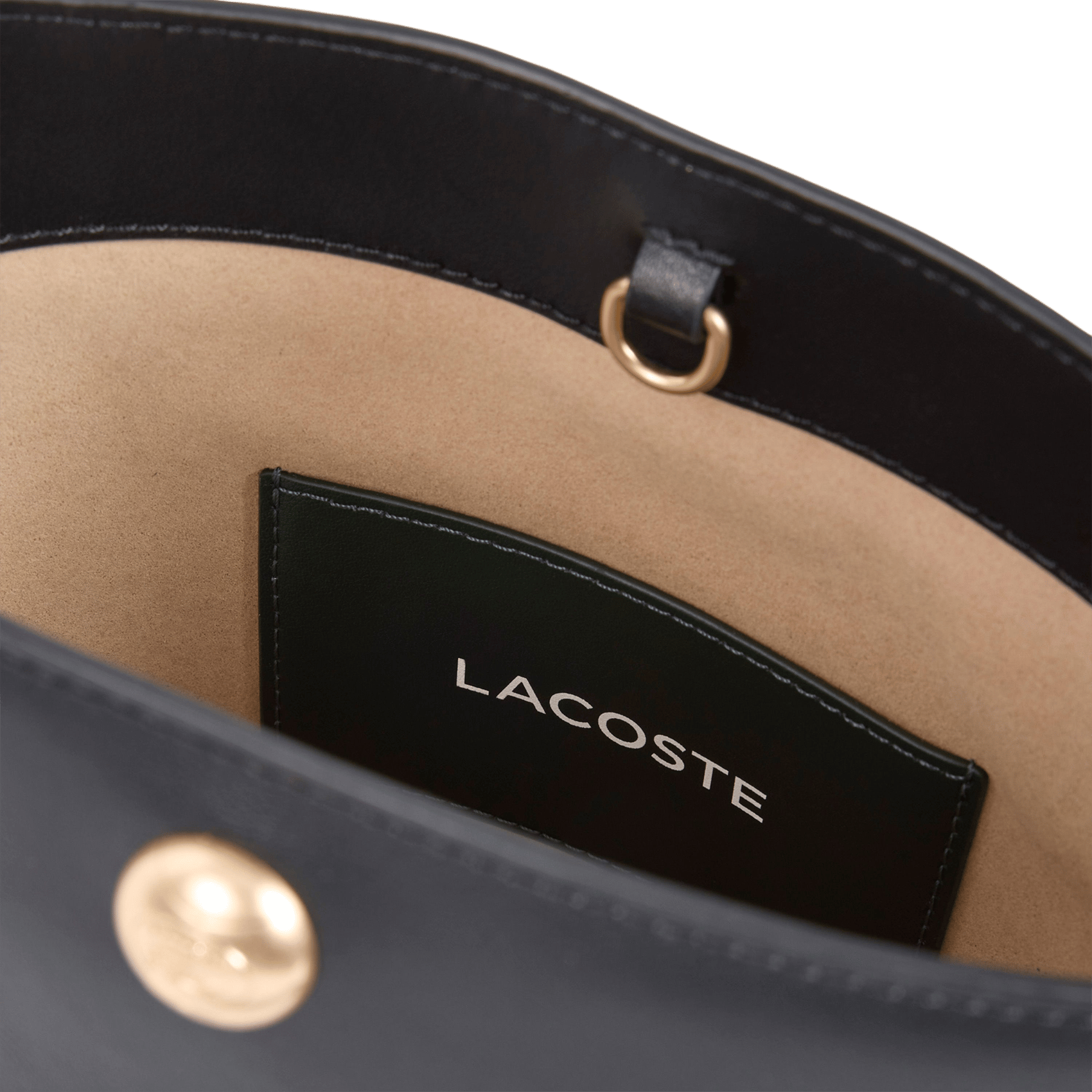 Tennis Bliss Eimer Tasche aus Leder LACOSTE Schwarz
