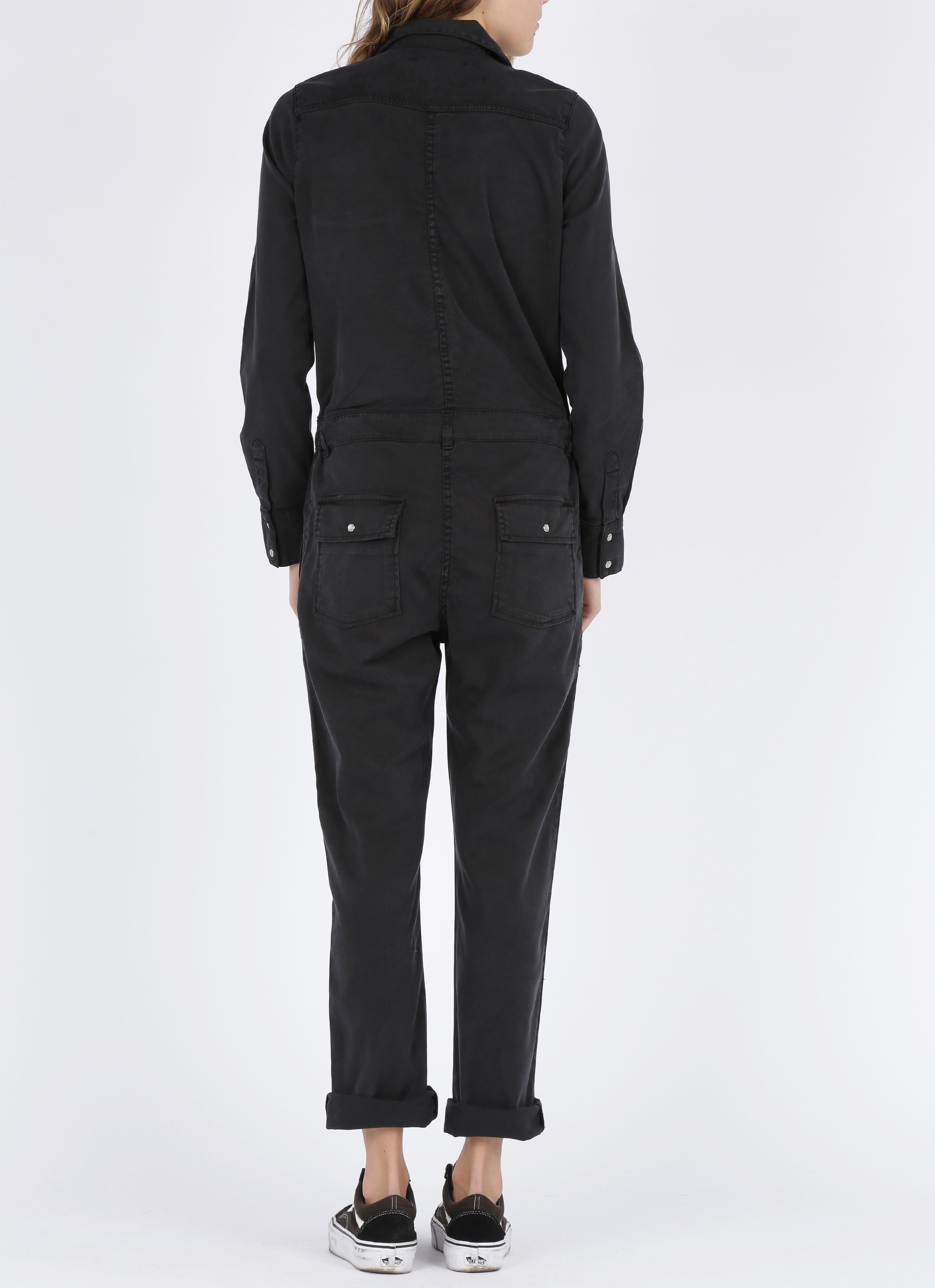 Jumpsuit van tencel ACQUAVERDE Zwart