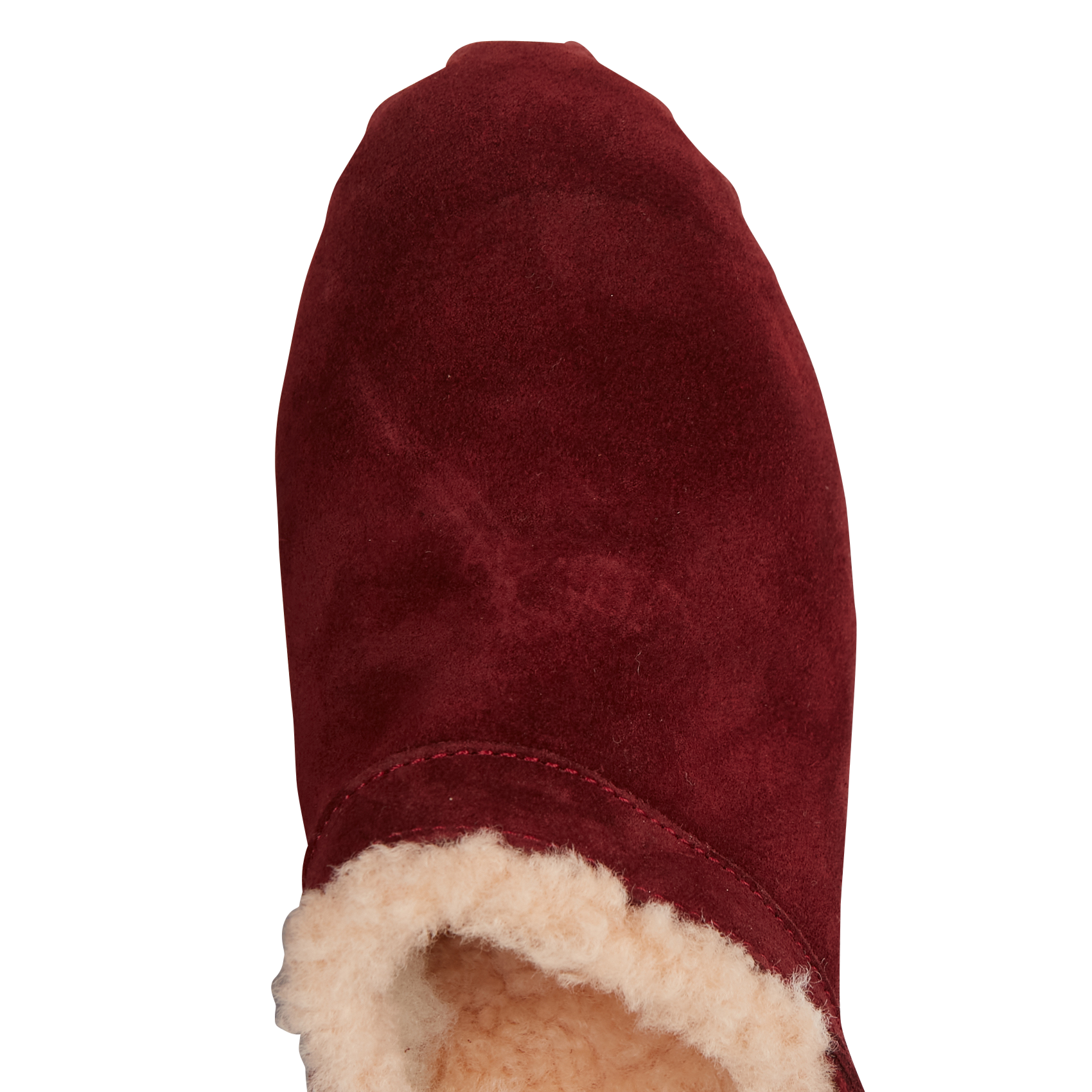 Gevoerde klompen van veloursleer BOSABO Violet