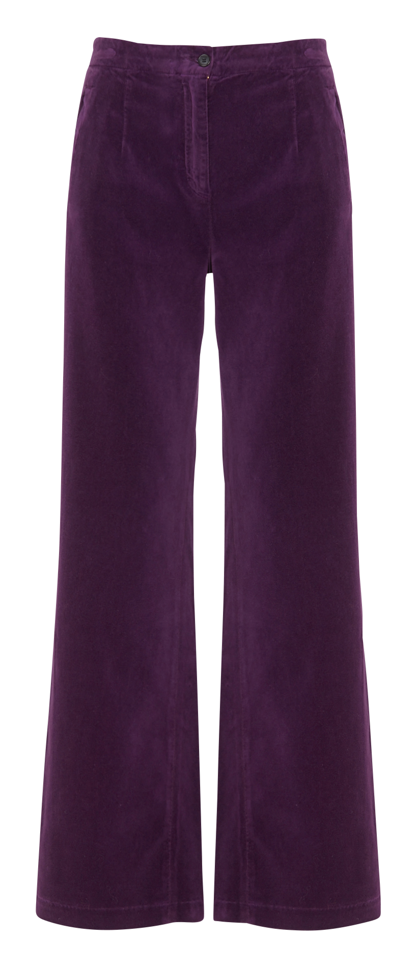 Wide-leg cotton trousers BELLEPIECE Purple