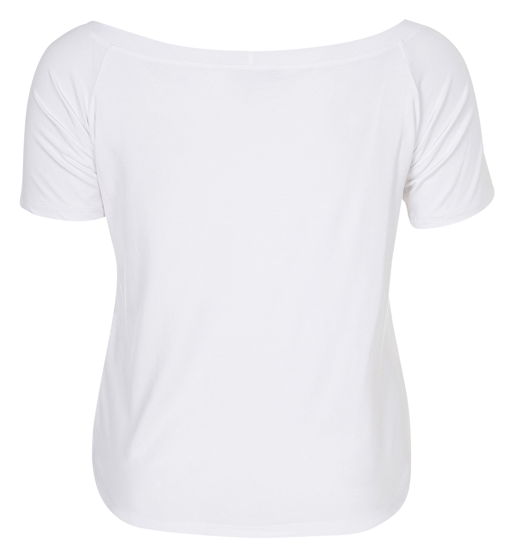 Nauwsluitende top met boothals MAT FASHION Wit