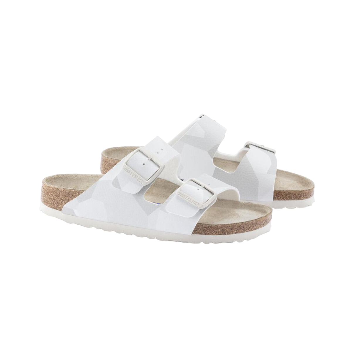 Faux leather sandals White