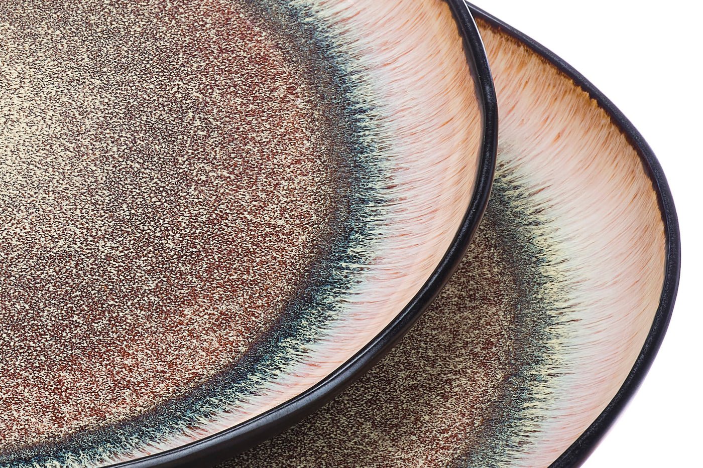 Iris serving platter ø32cm - 2 pieces - wild brown BJORN Brown