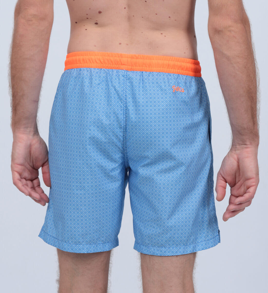 Swim shorts + long - azulejos GILI'S Blue