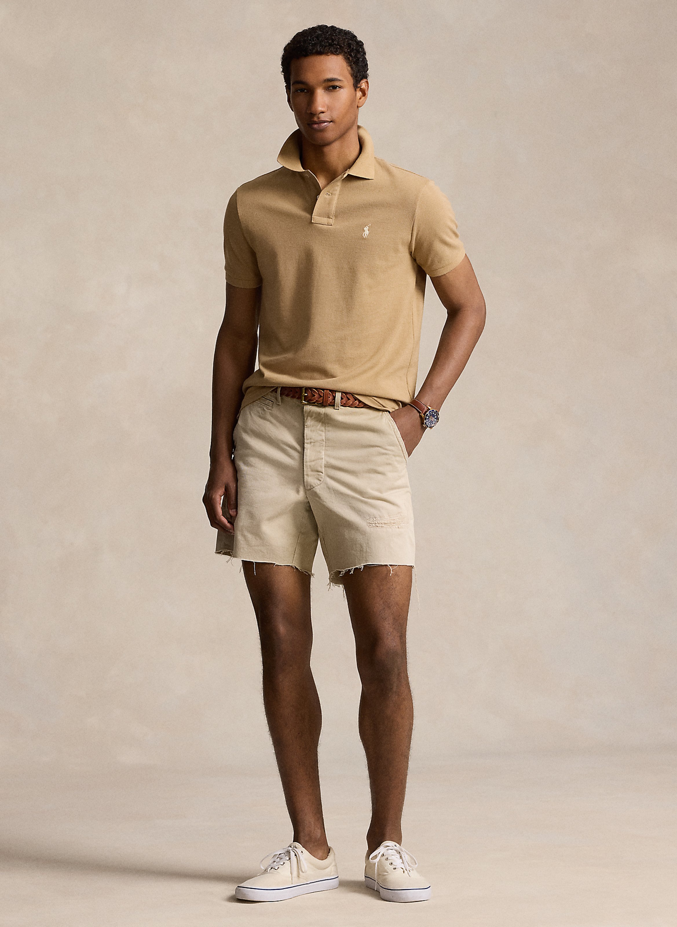 Custom-fit polo van katoen POLO RALPH LAUREN Beige