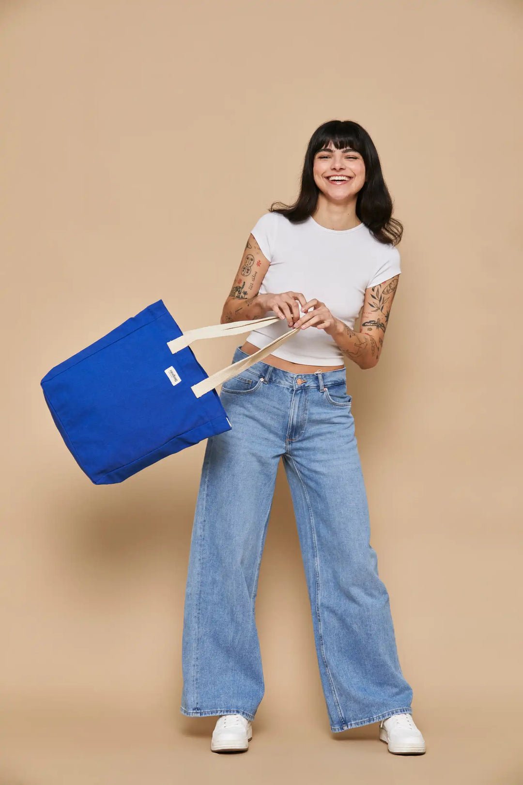 Cotton tote bag HINDBAG Blue