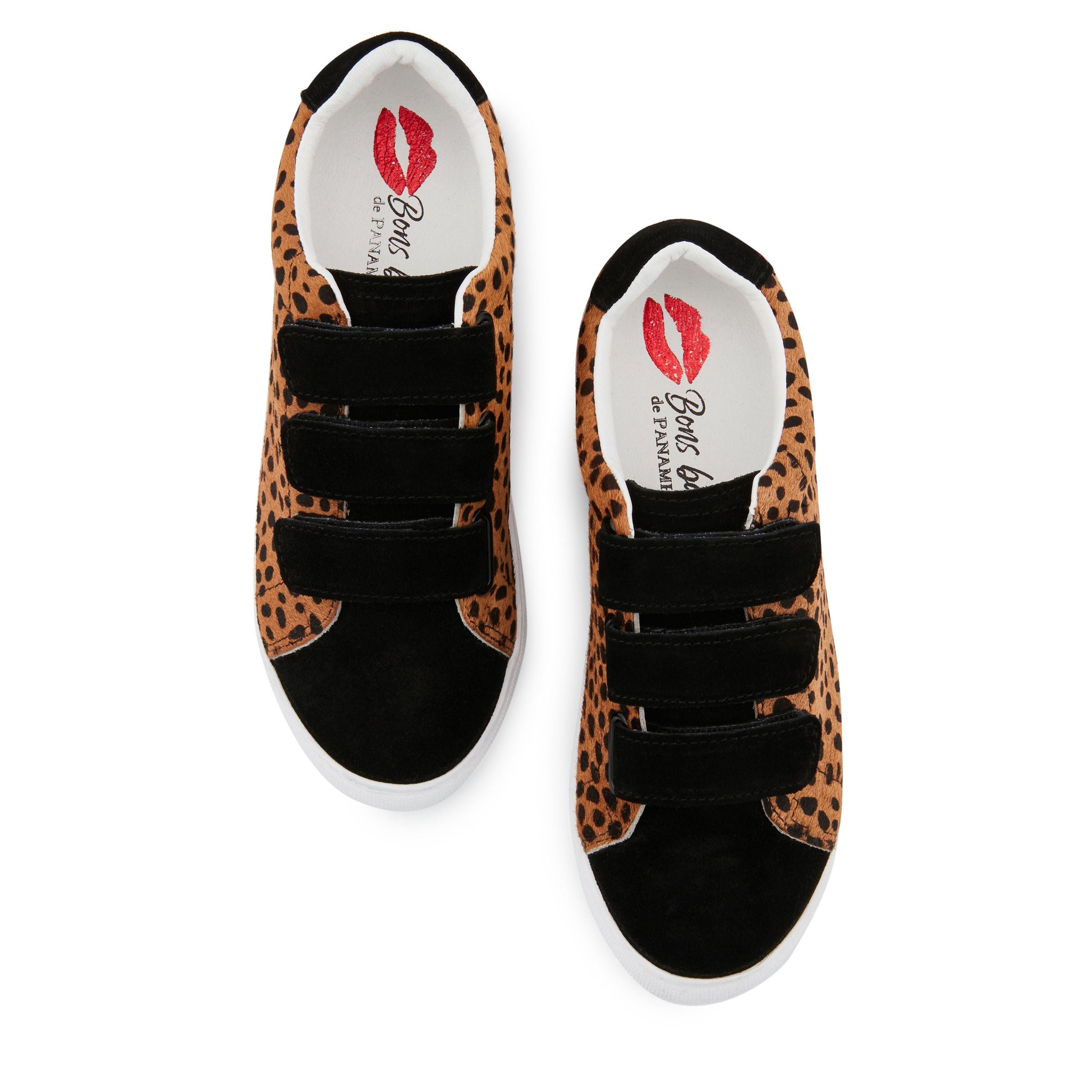 Jimmy leather sneakers BONS BAISERS PARIS Brown