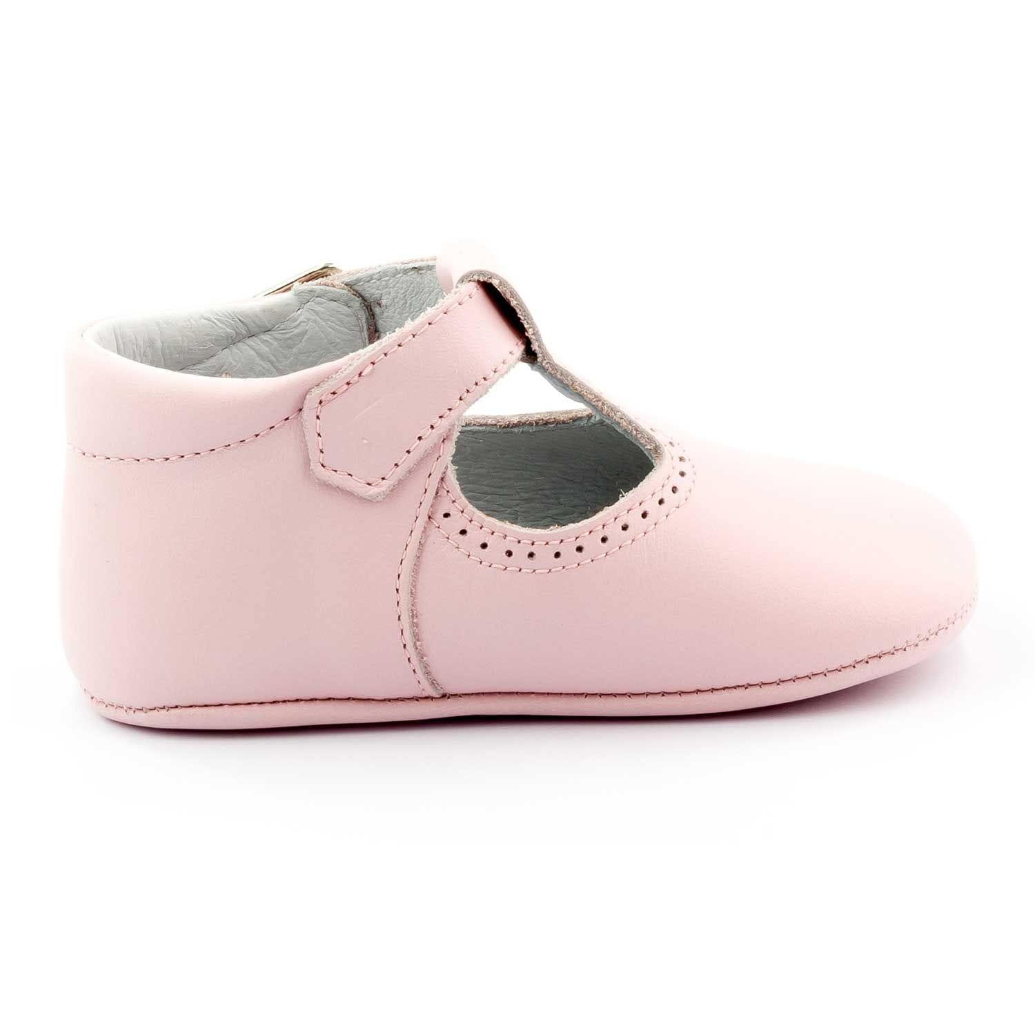 Baby leather slipper Boni & Sidonie Pink