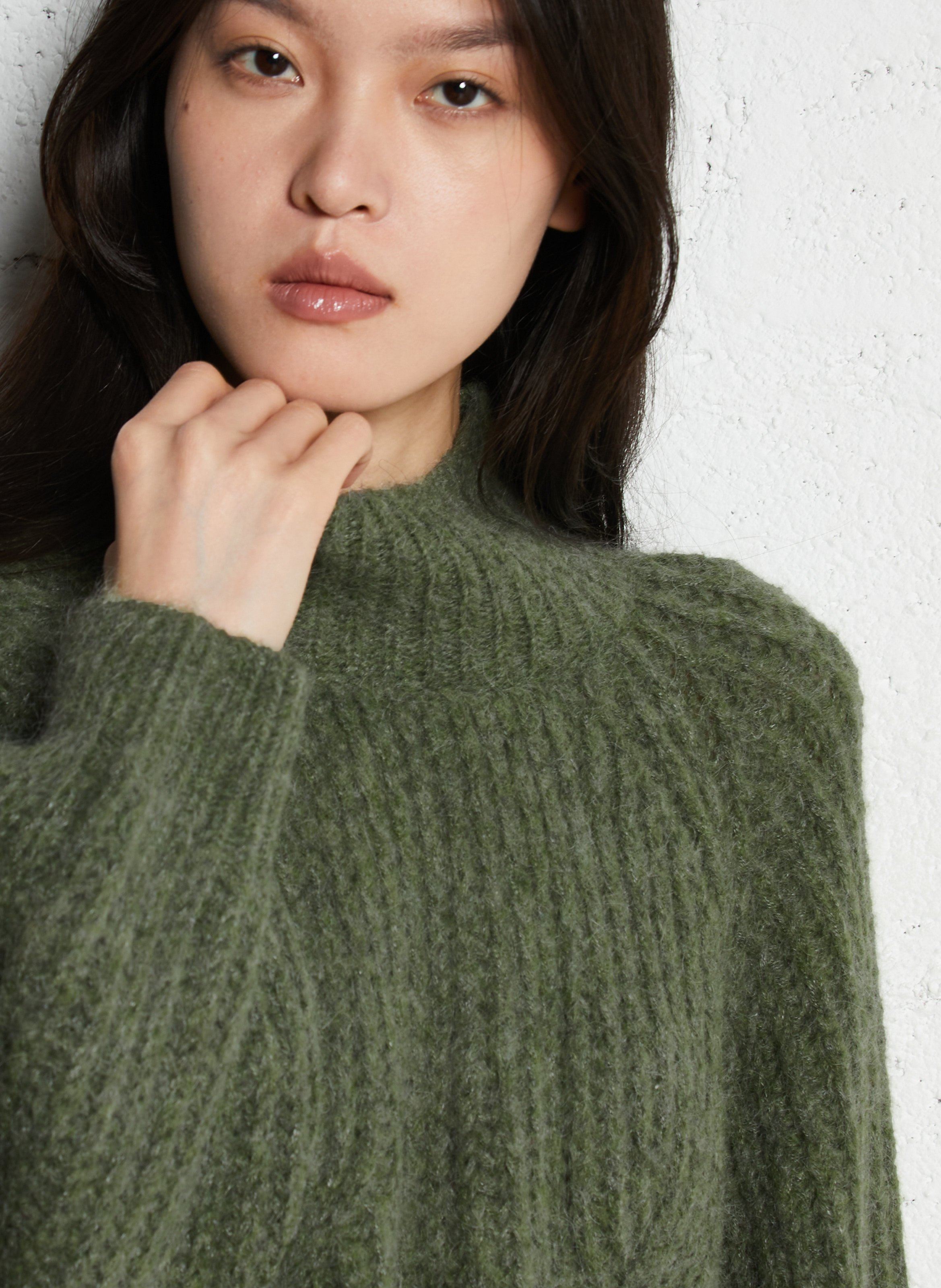 Elena high-neck sweater LOUISE MISHA Khaki