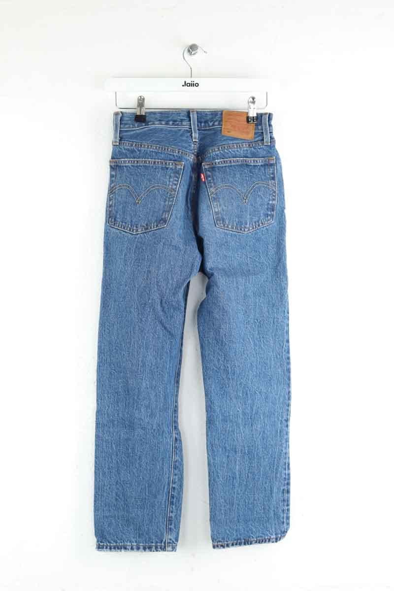 Cotton straight jeans LEVI'S - Seconde main Blue