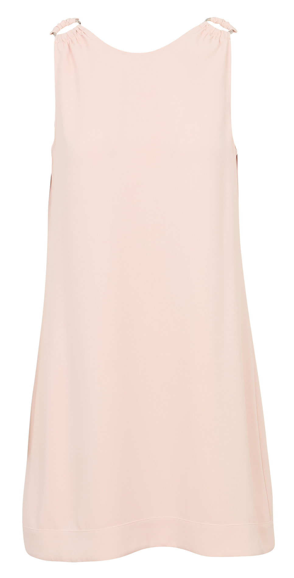 Short sleeveless dress with rings ZAPA Pink