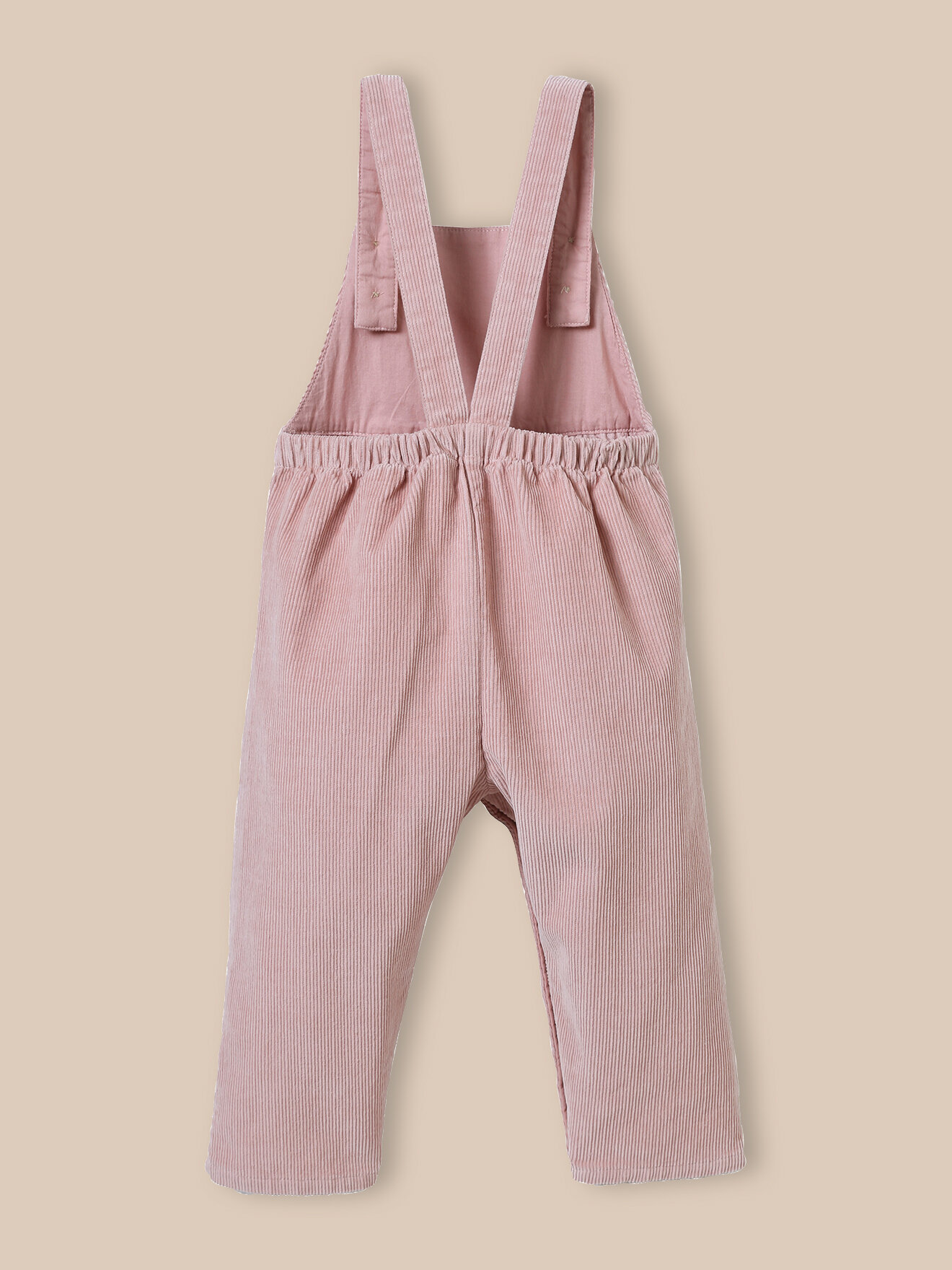 Velvet dungarees CYRILLUS Red