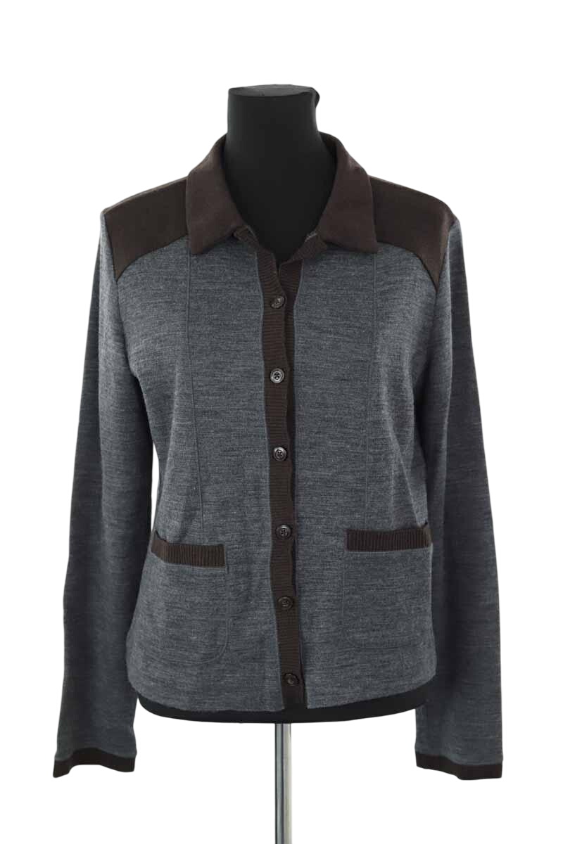 Cardigan en laine KENZO - SECONDE MAIN Gris