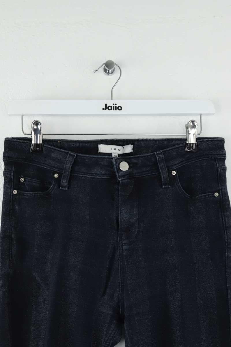 Jean slim en coton IRO - Seconde Main Bleu