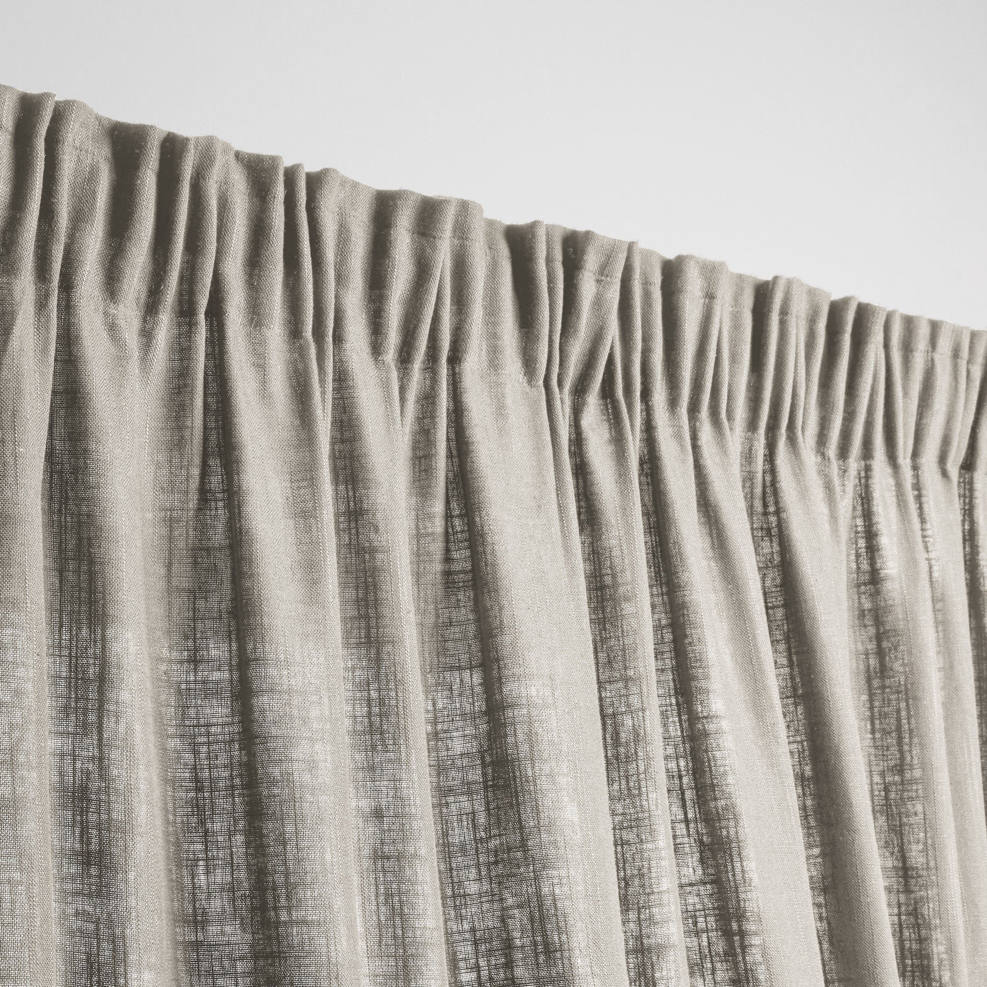 Pleated ribbon curtain MADURA Brown