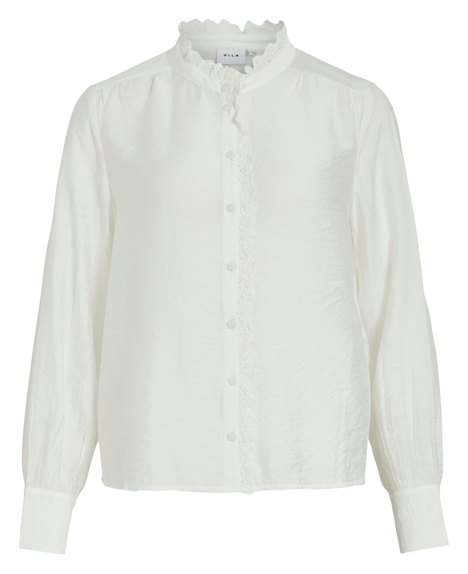 Chemise col montant  VILA Blanc