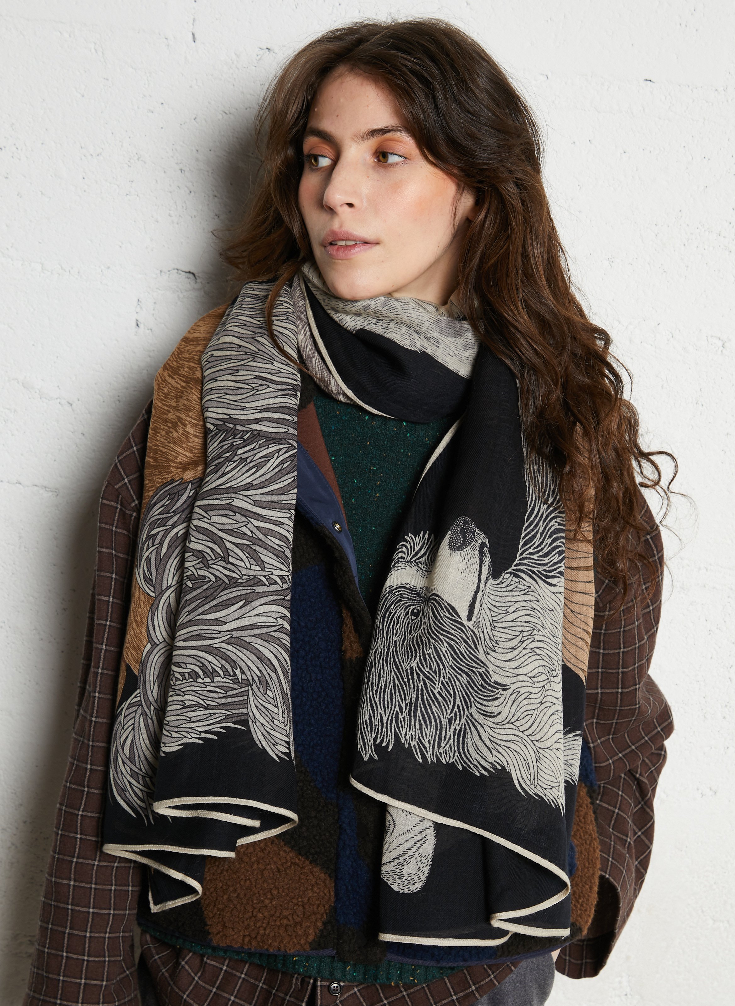 Etole imprimée en laine INOUI EDITIONS