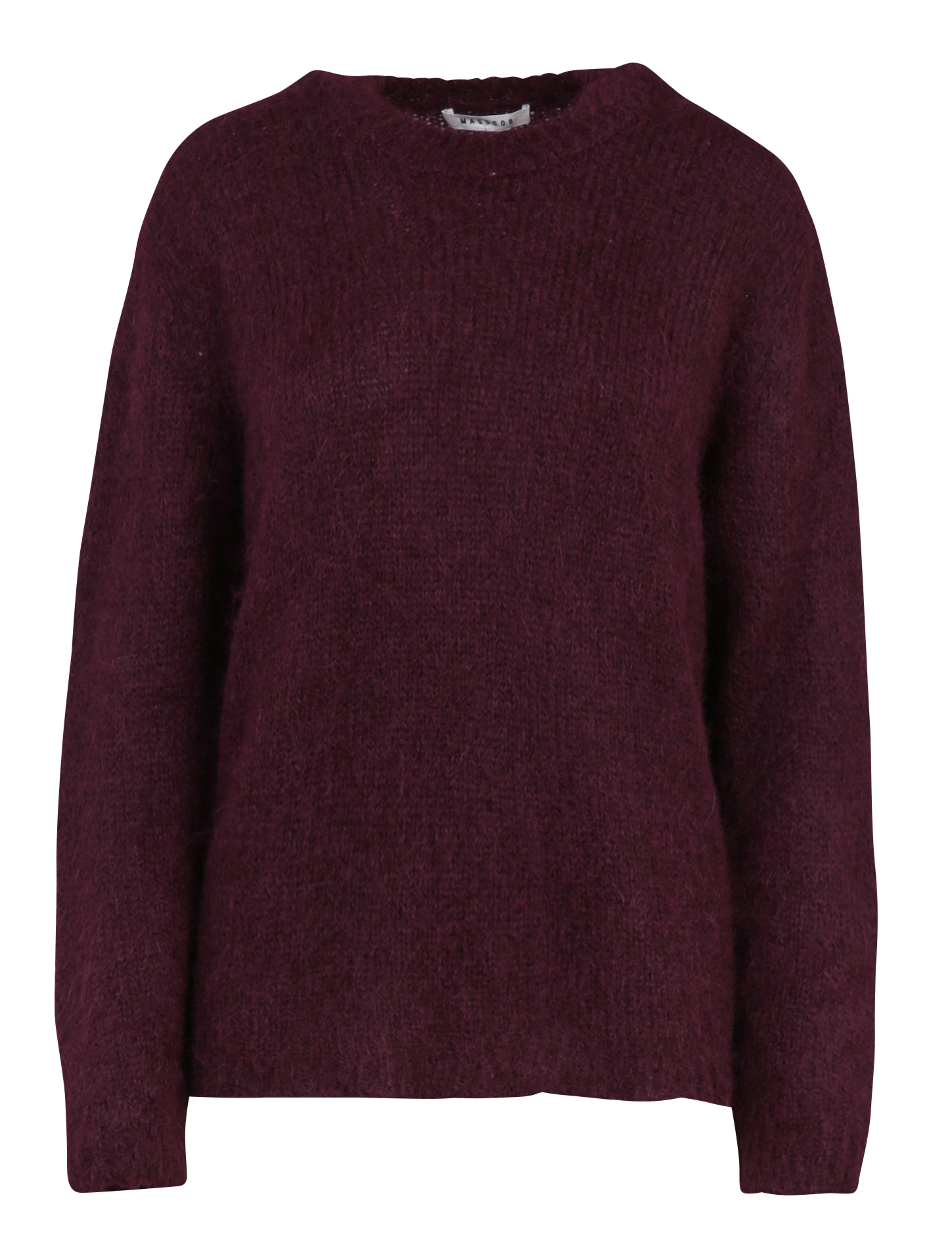 Pull col rond en alpaga mélangé MASSCOB Violet