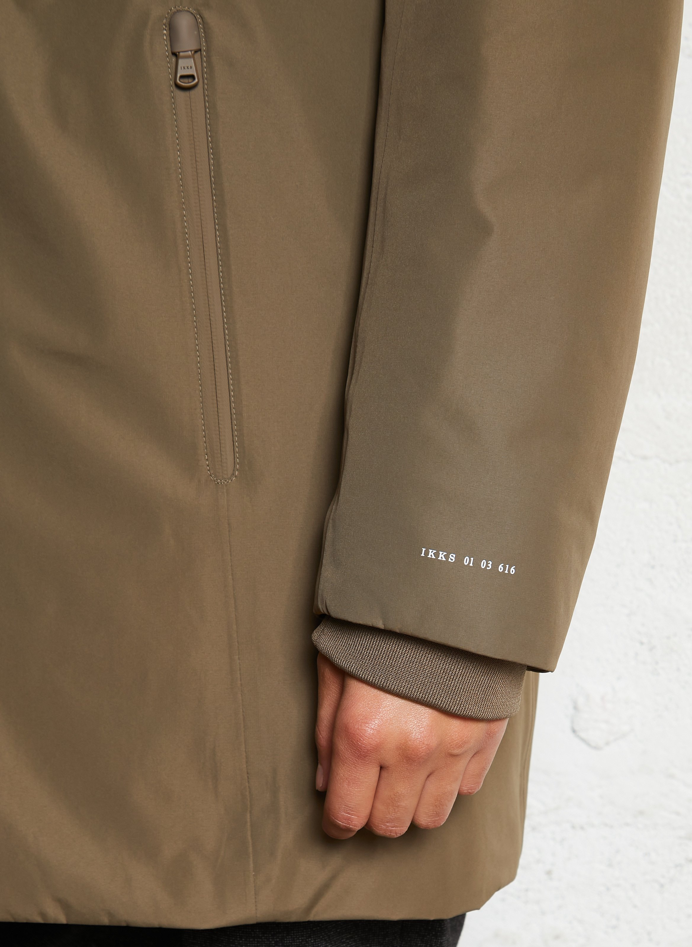 Einfarbiger Parka mit Kapuze IKKS Braun