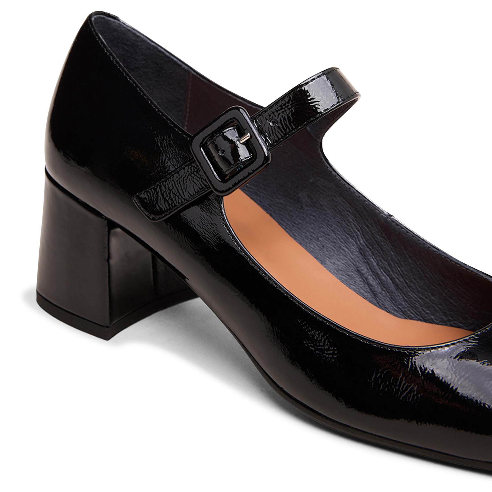 Heeled patent leather Mary Janes JONAK Black
